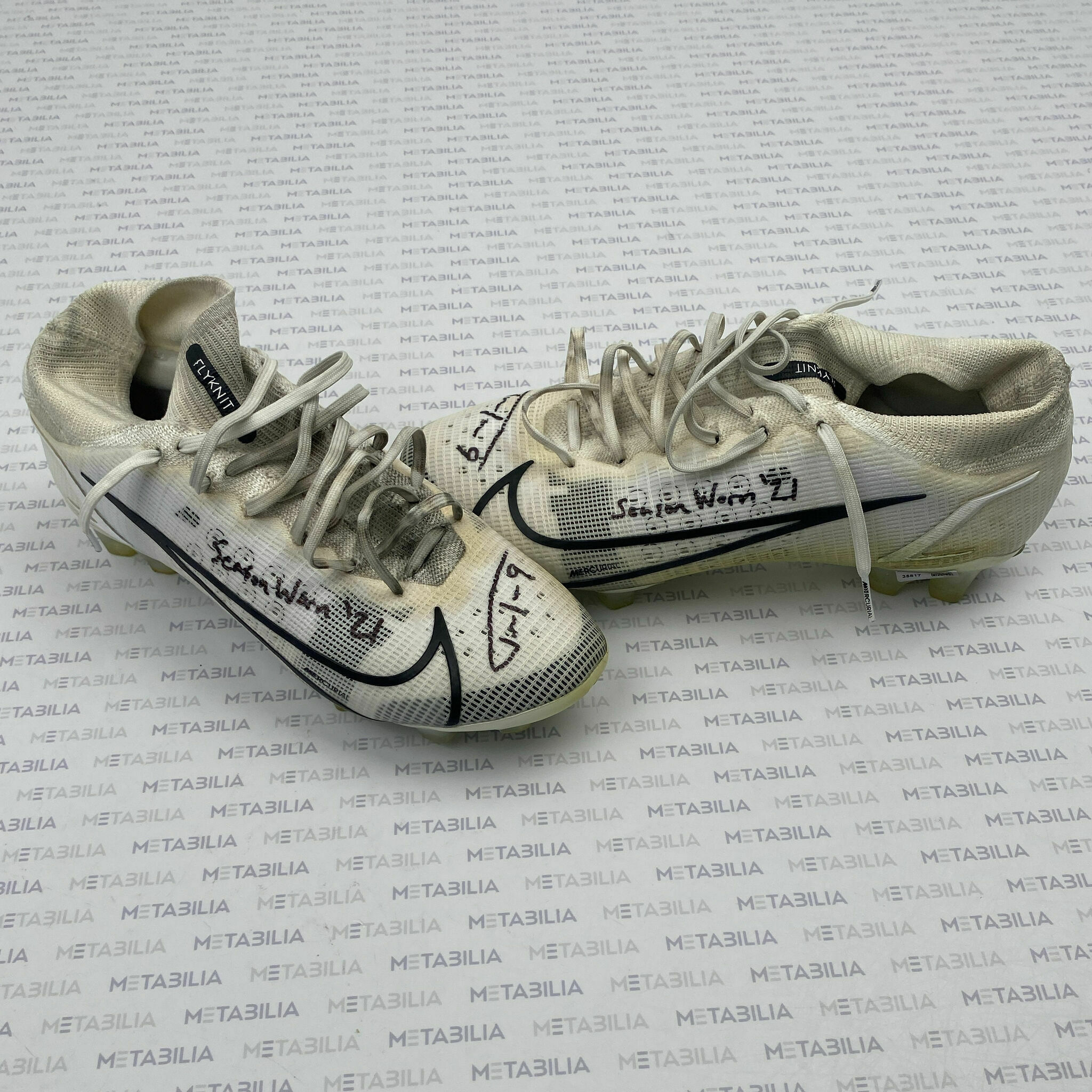 #9 Tucker Signed & Inscribed Game-Worn Cleats - 2021-2022 Season