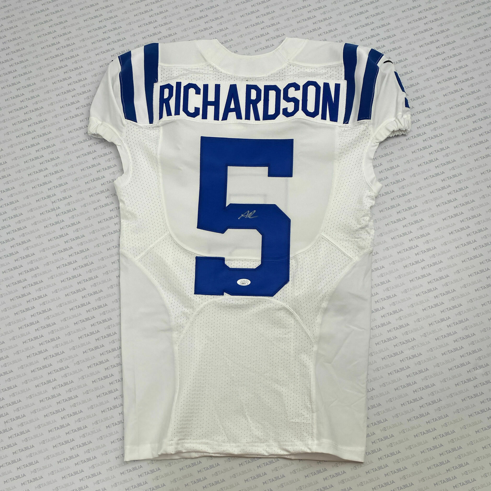 #5 Richardson Signed Team-Issued White Jersey