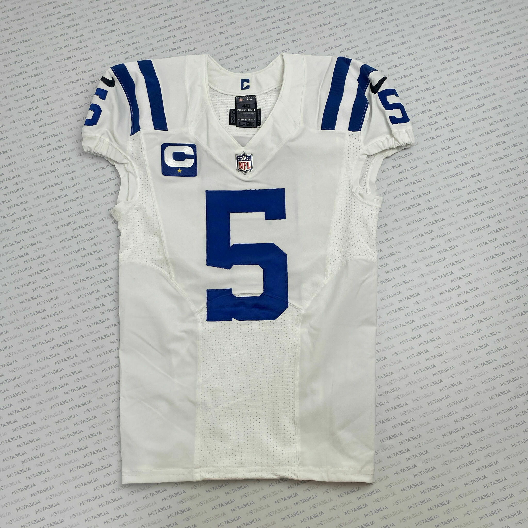 #5 Richardson Signed Team-Issued White Jersey
