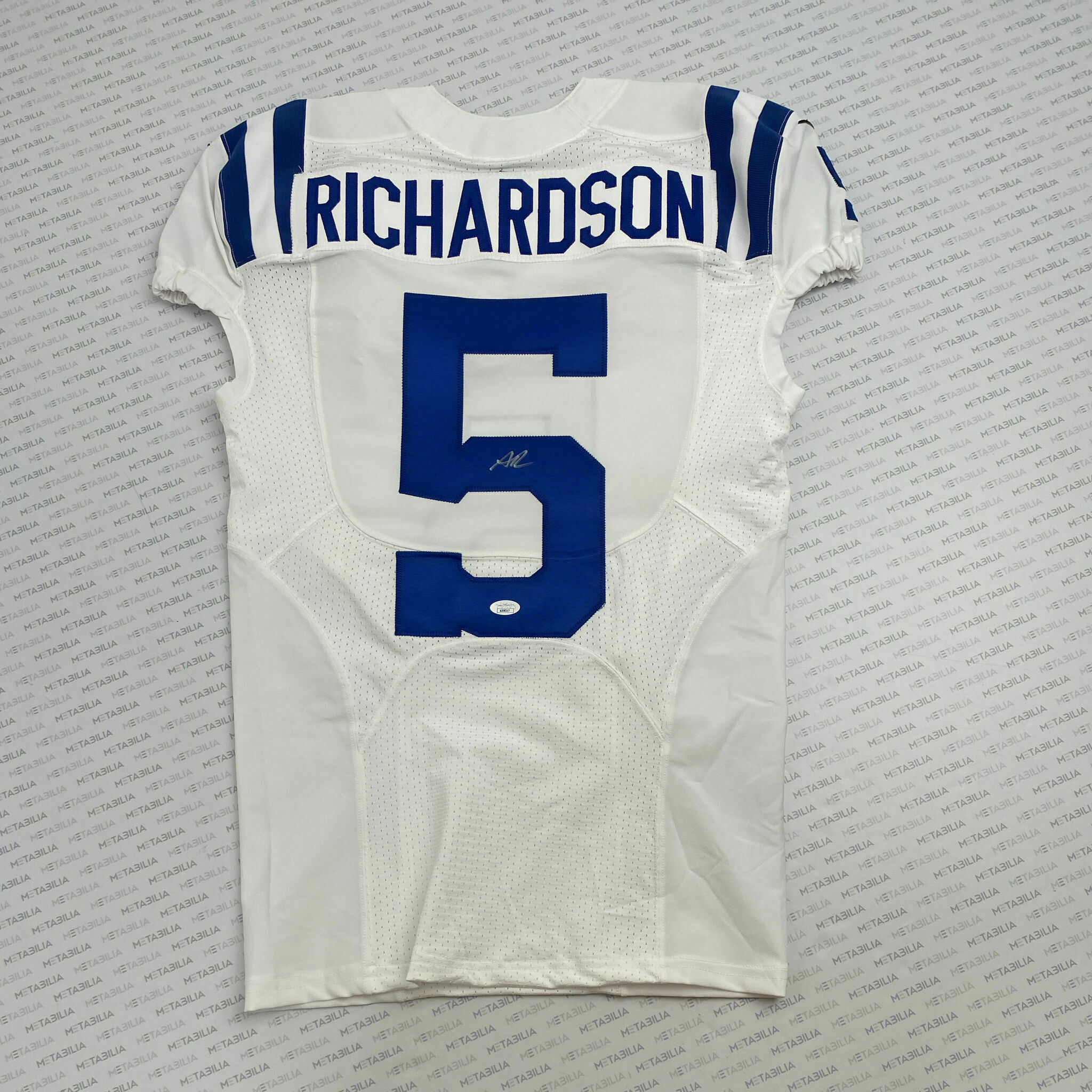 #5 Richardson Signed Team-Issued White Jersey