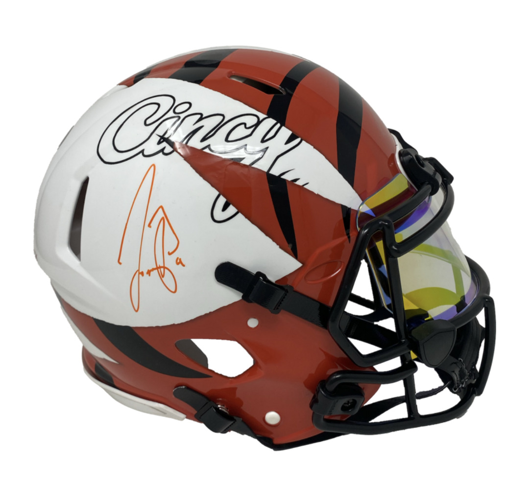 Joe Burrow Autographed Cincinnati Bengals FSM Speed Authentic Helmet Fanatics