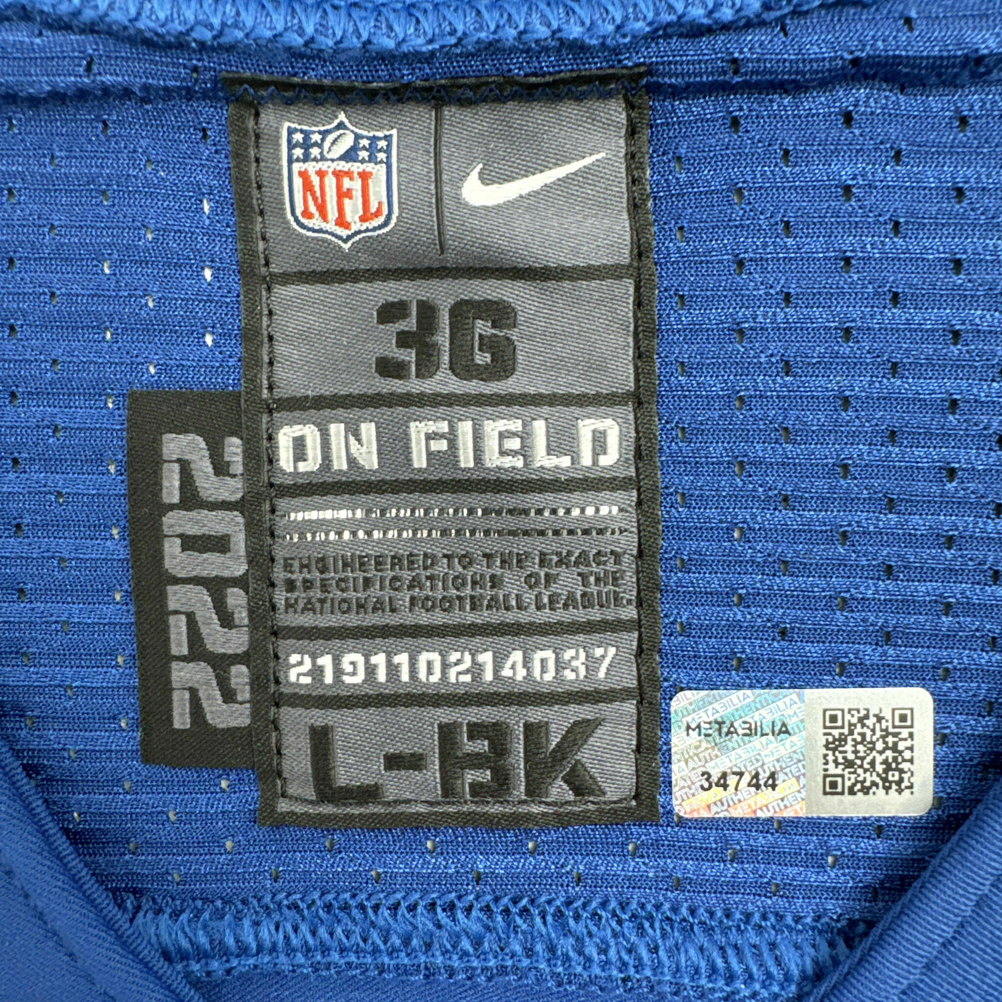 #14 Pierce Team-Issued Blue Jersey