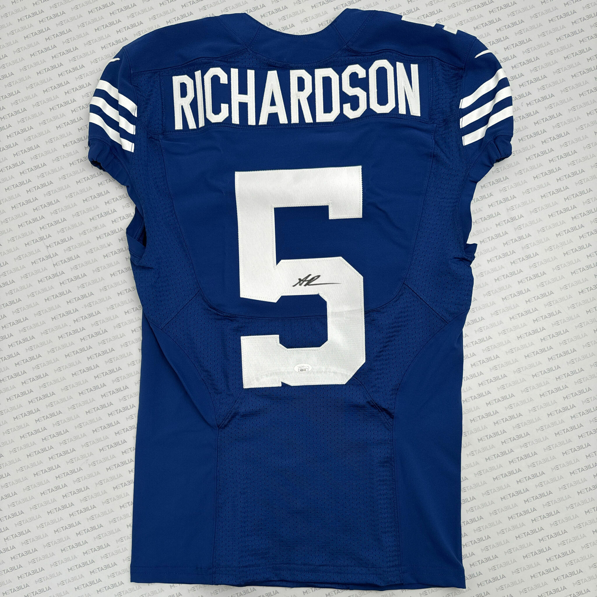 #5 Richardson Signed Team-Issued Blue Jersey