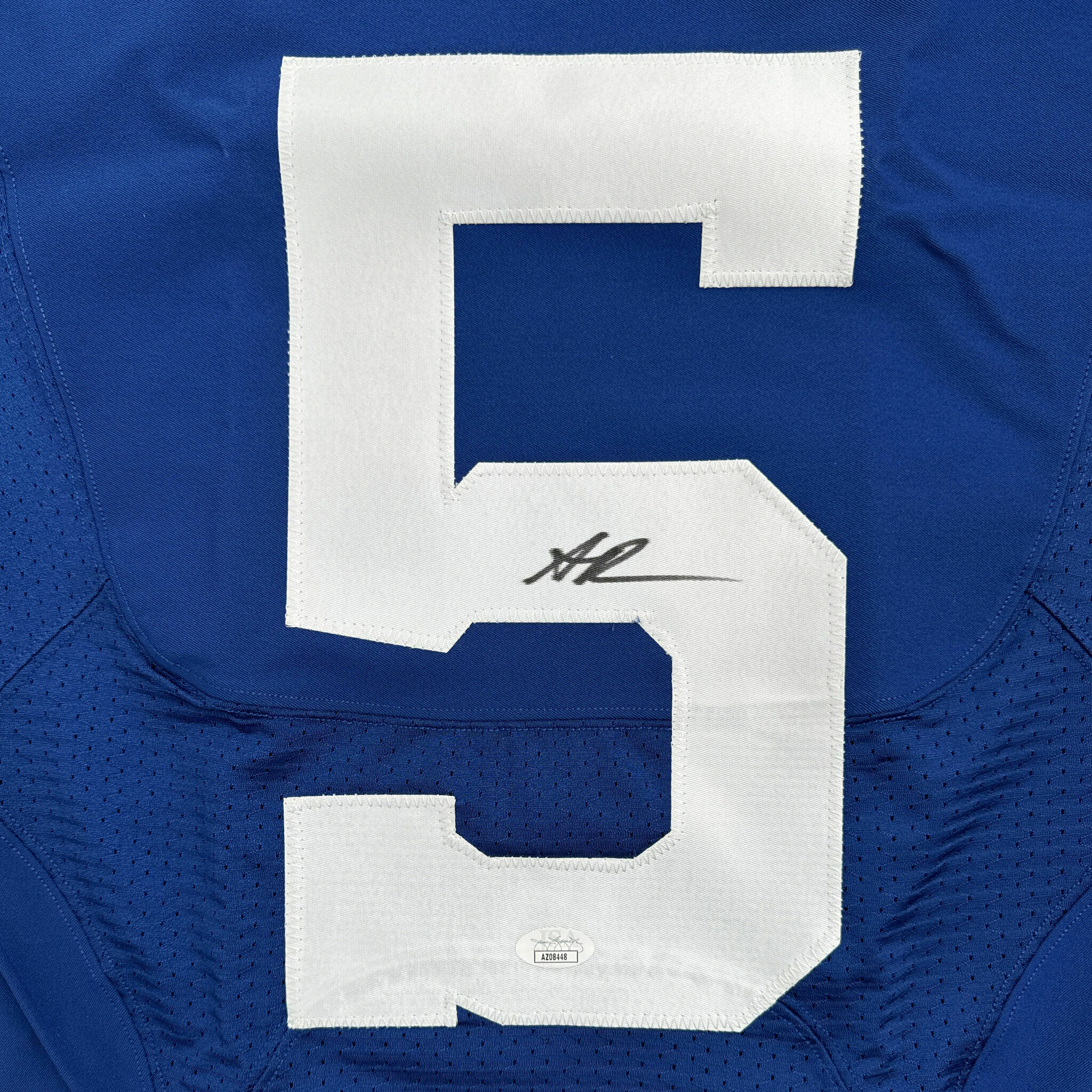 #5 Richardson Signed Team-Issued Blue Jersey