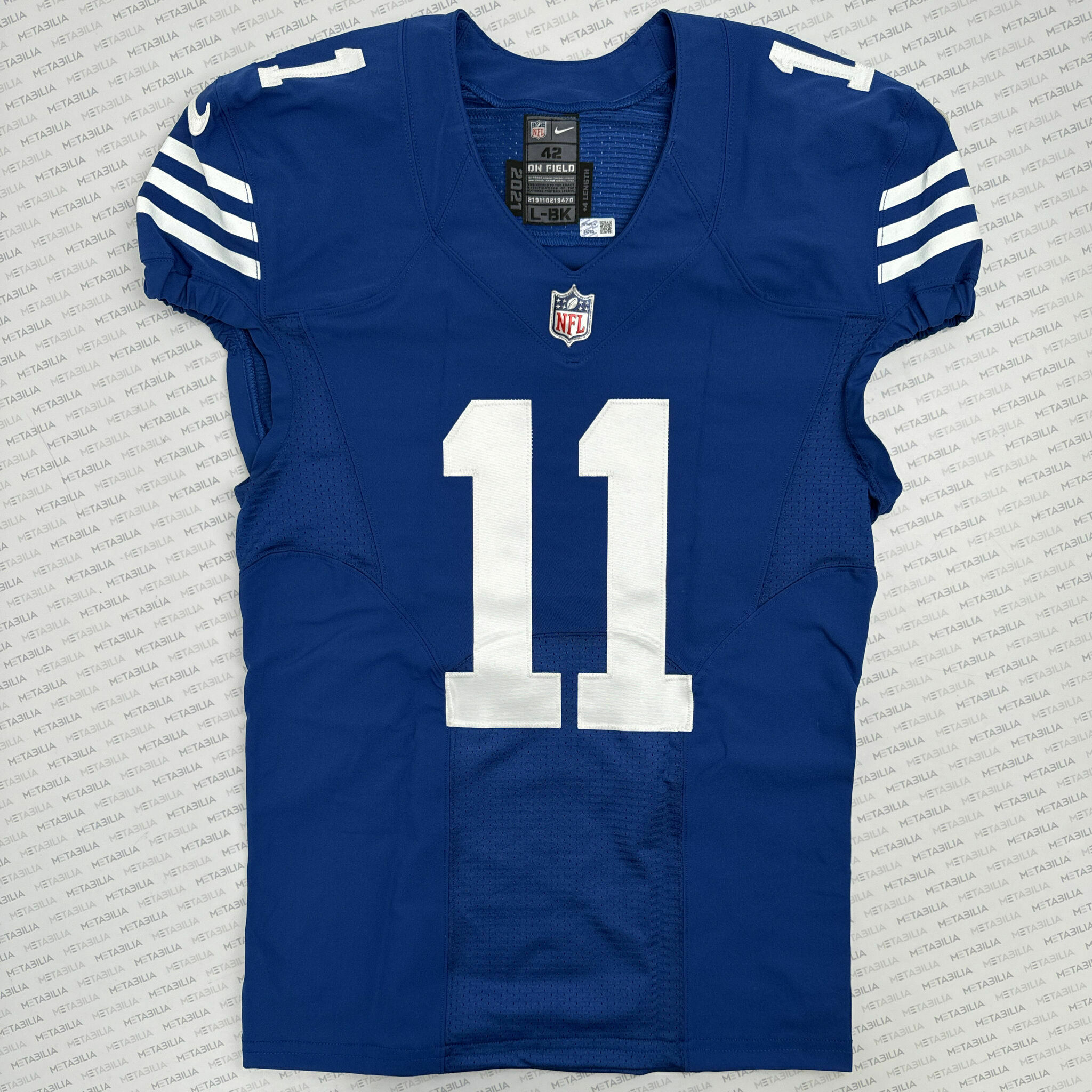 #11 Pittman Jr. Team-Issued Blue Jersey