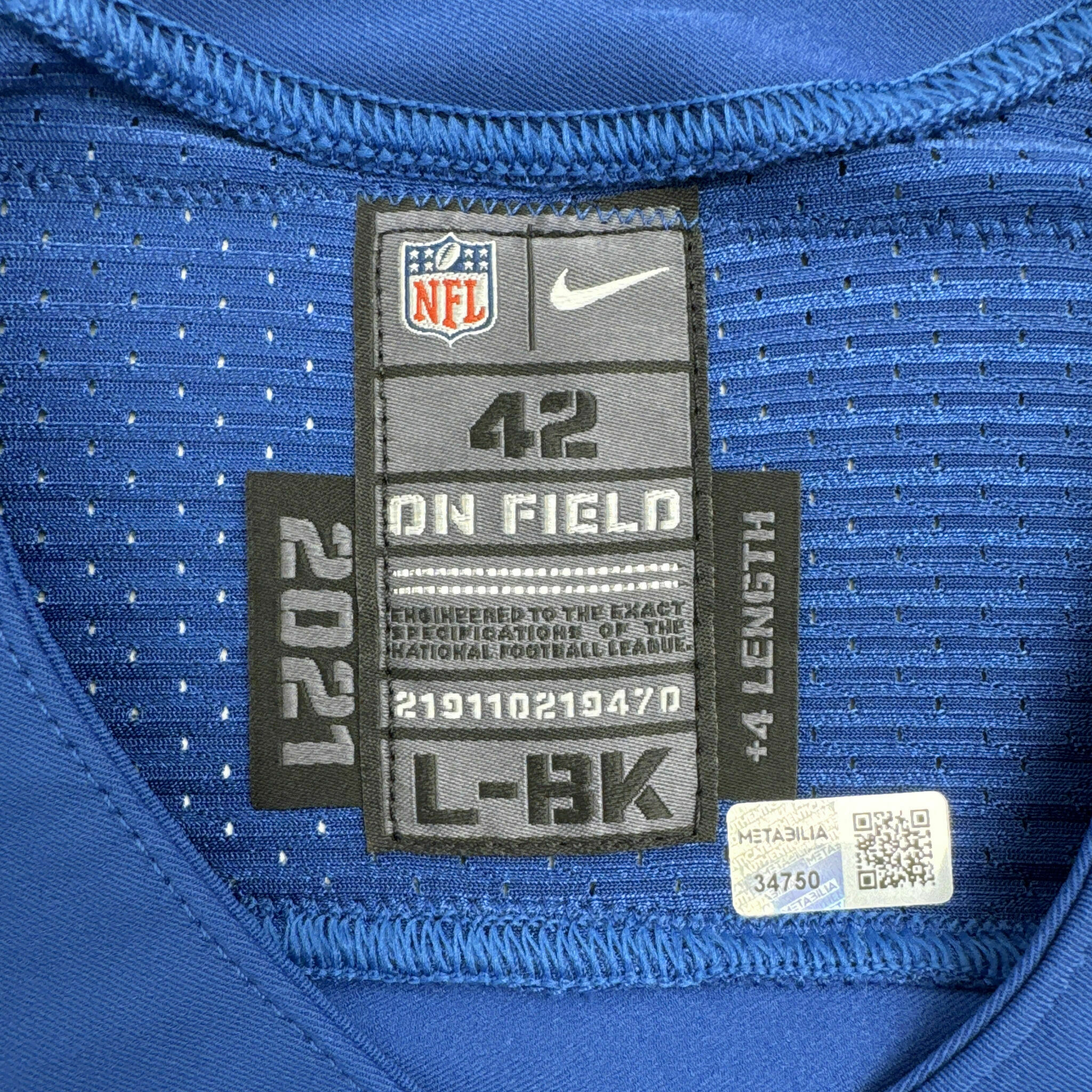 #11 Pittman Jr. Team-Issued Blue Jersey