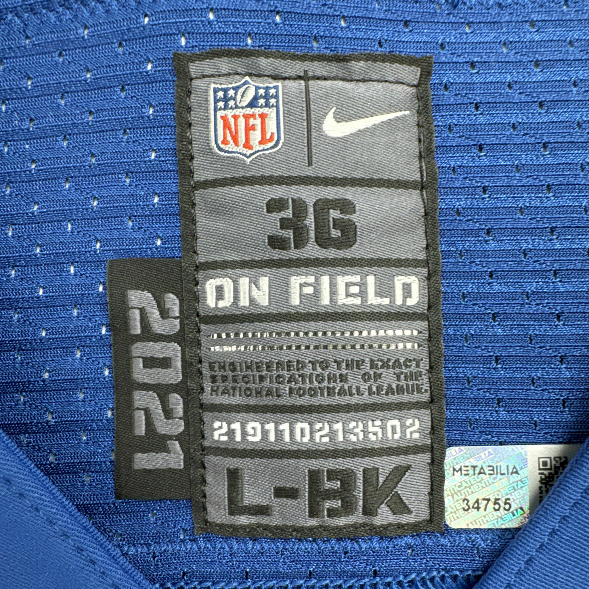 #23 Moore Team-Issued Blue Jersey