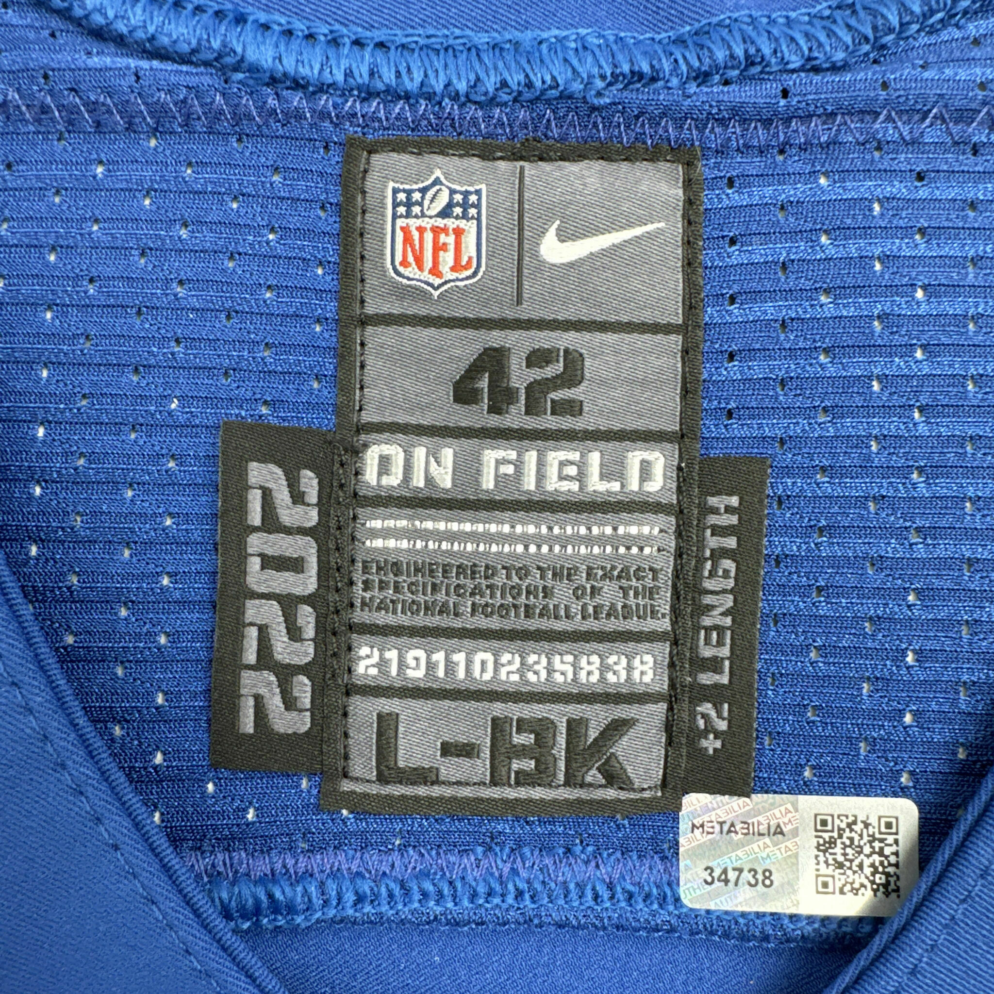 #5 Richardson Signed Team-Issued Blue Jersey