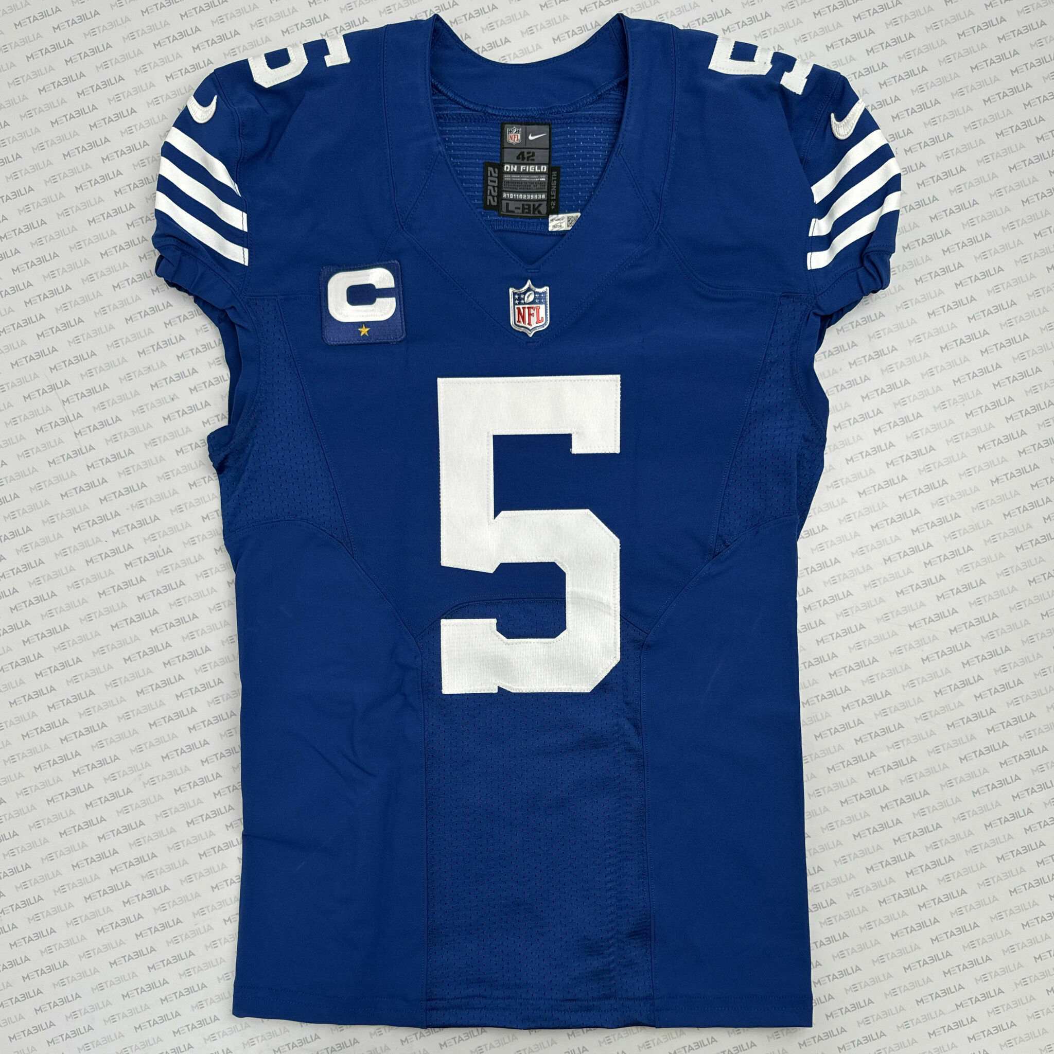 #5 Richardson Signed Team-Issued Blue Jersey
