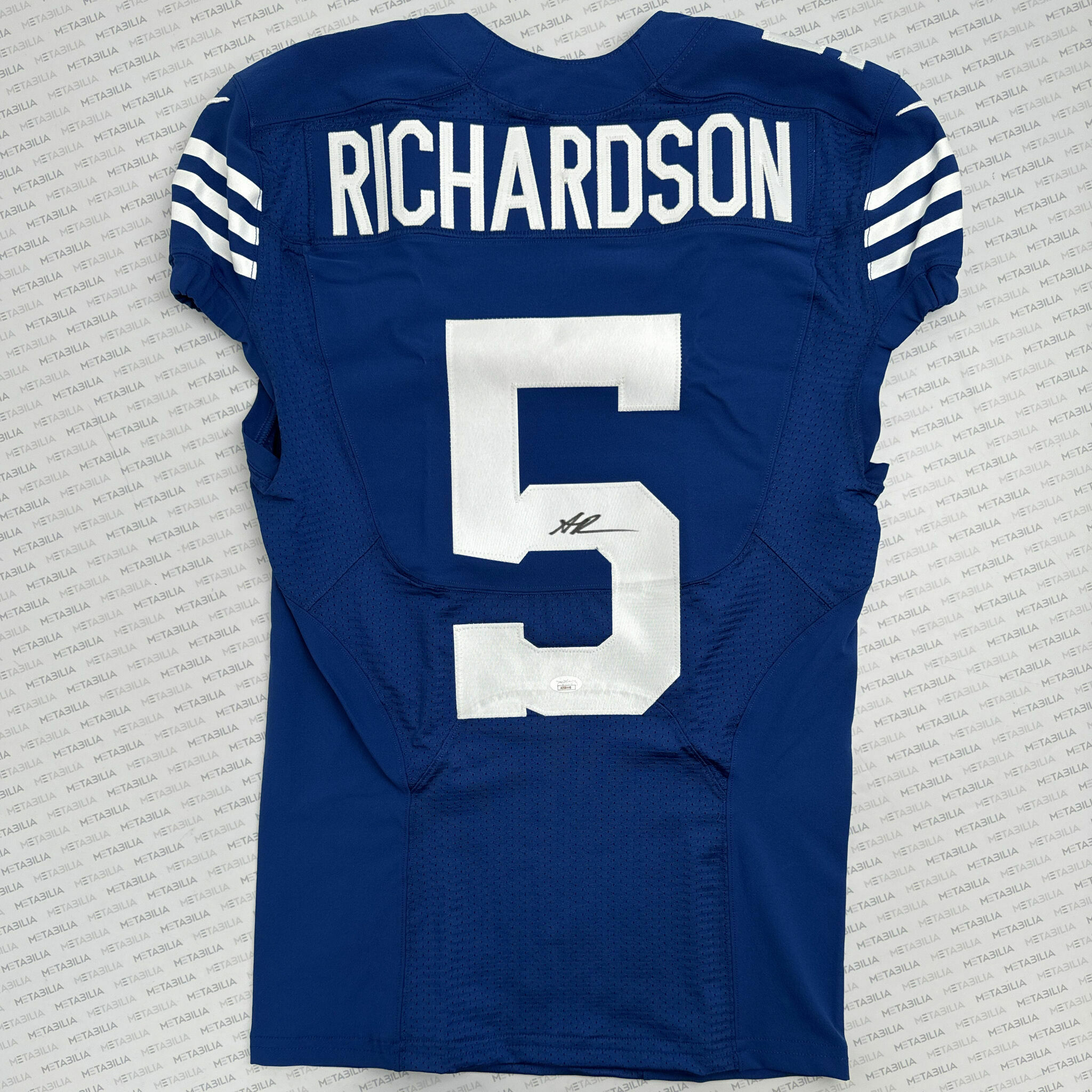 #5 Richardson Signed Team-Issued Blue Jersey