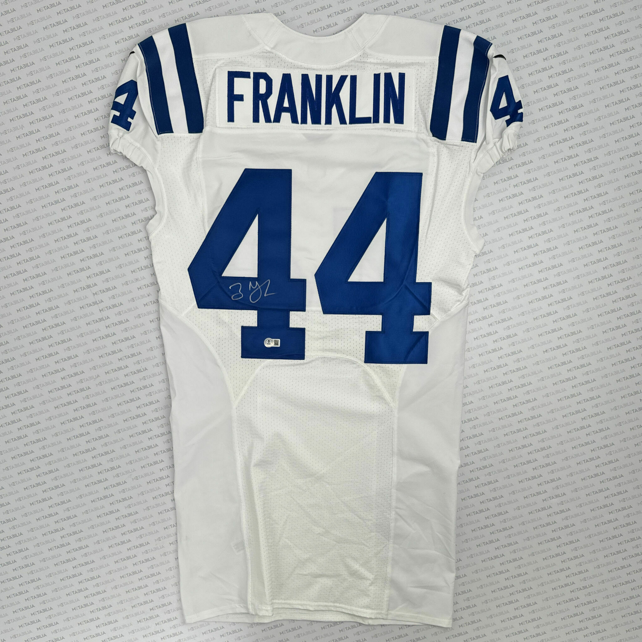 #44 Franklin Signed Team-Issued White Jersey