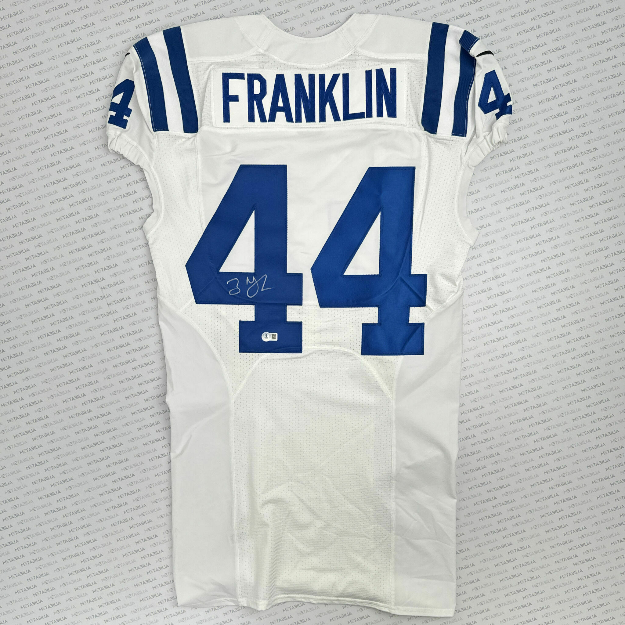 #44 Franklin Signed Team-Issued White Jersey