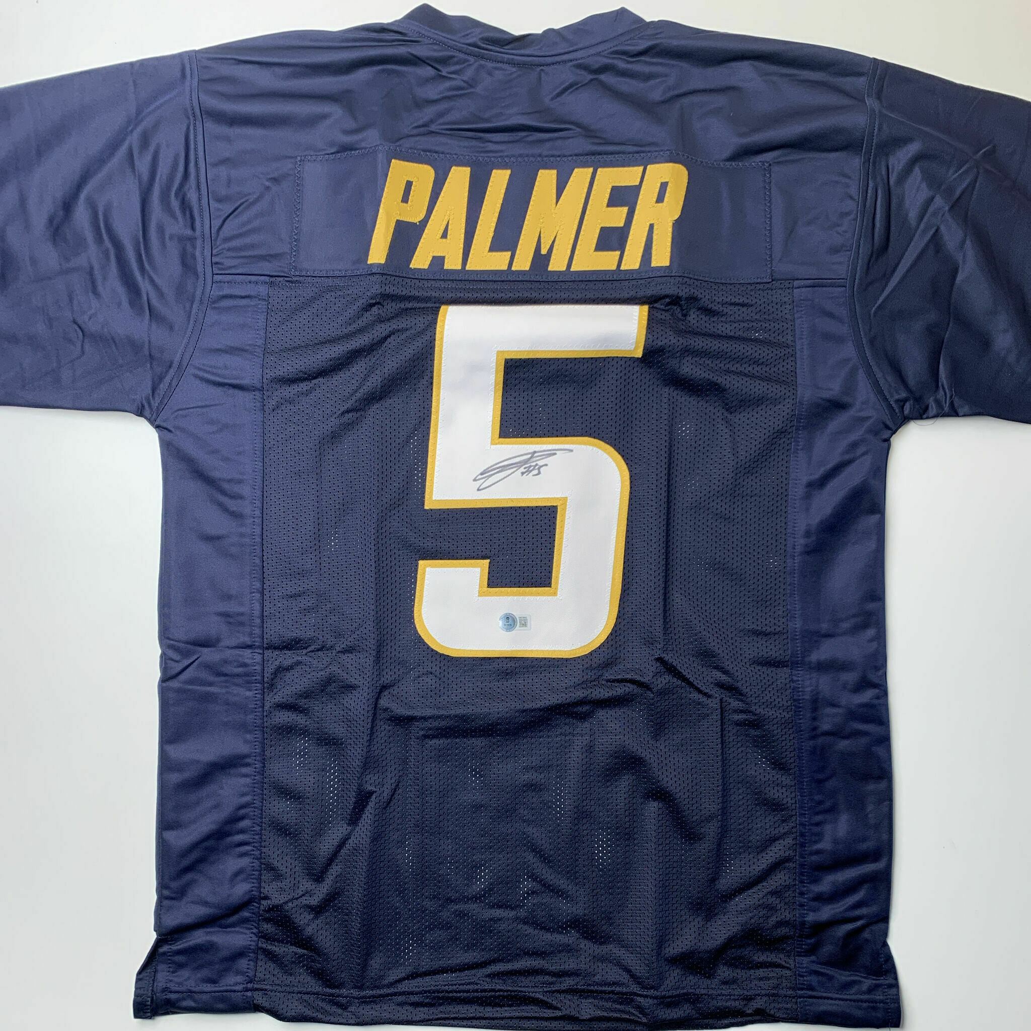 Palmer Signed Navy Blue Custom Jersey
