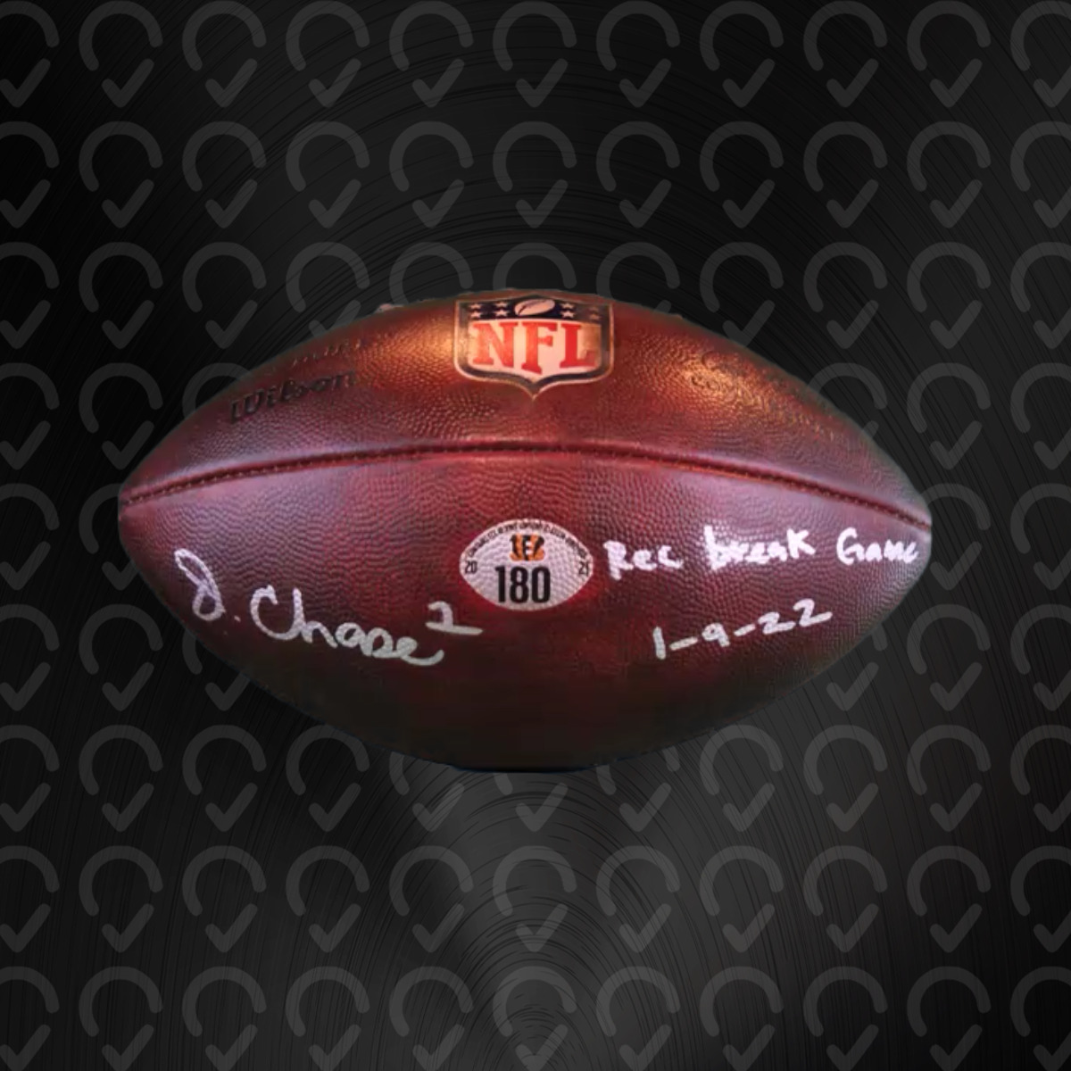 Chase Signed Record Breaking Game Used Ball #180