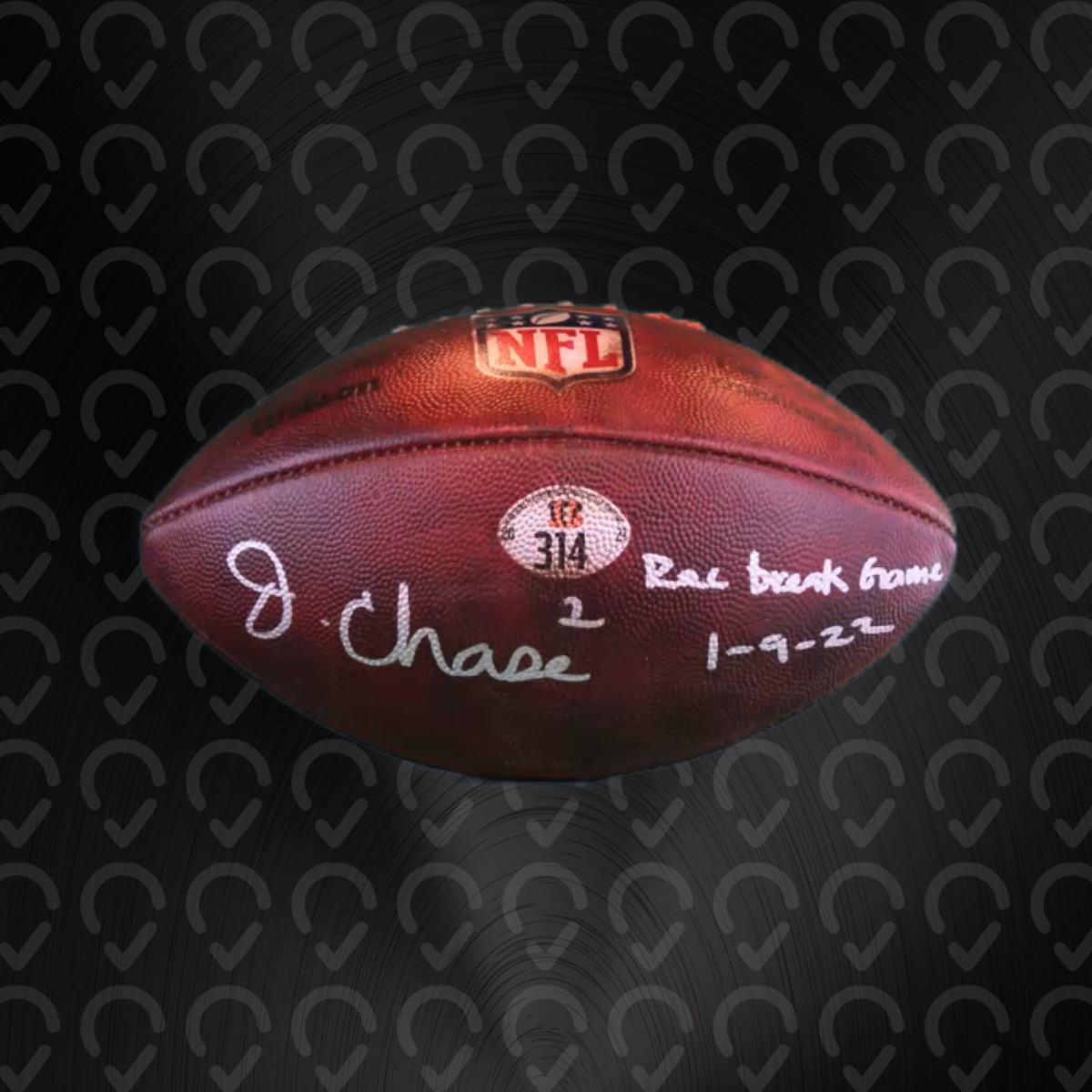 Chase Signed Record Breaking Ball #314