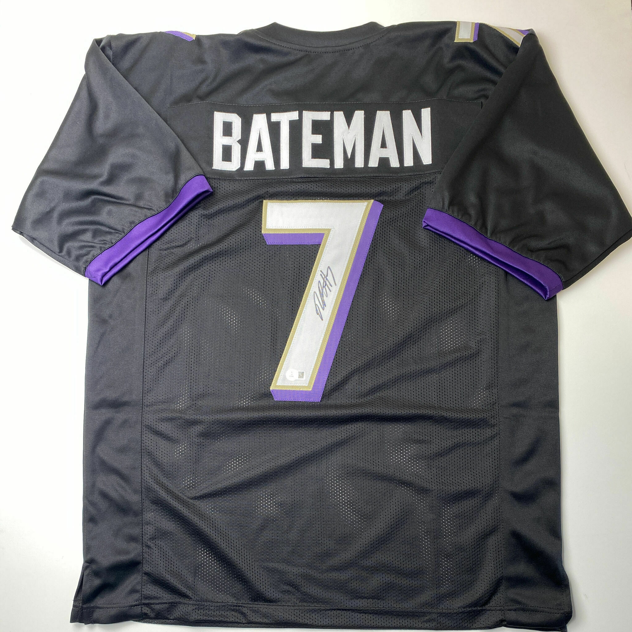 Bateman Signed Black Custom Jersey