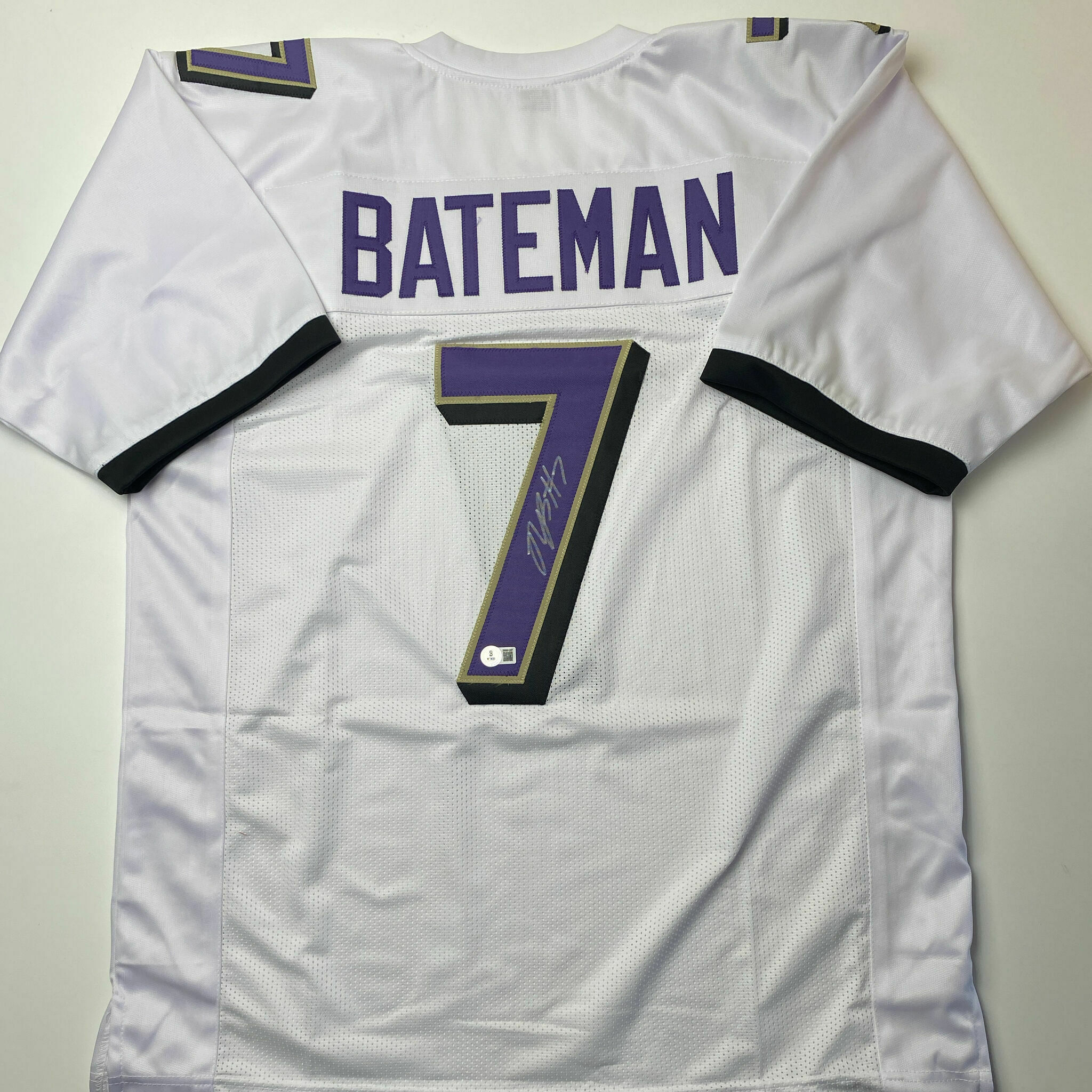 Bateman Signed White Custom Jersey