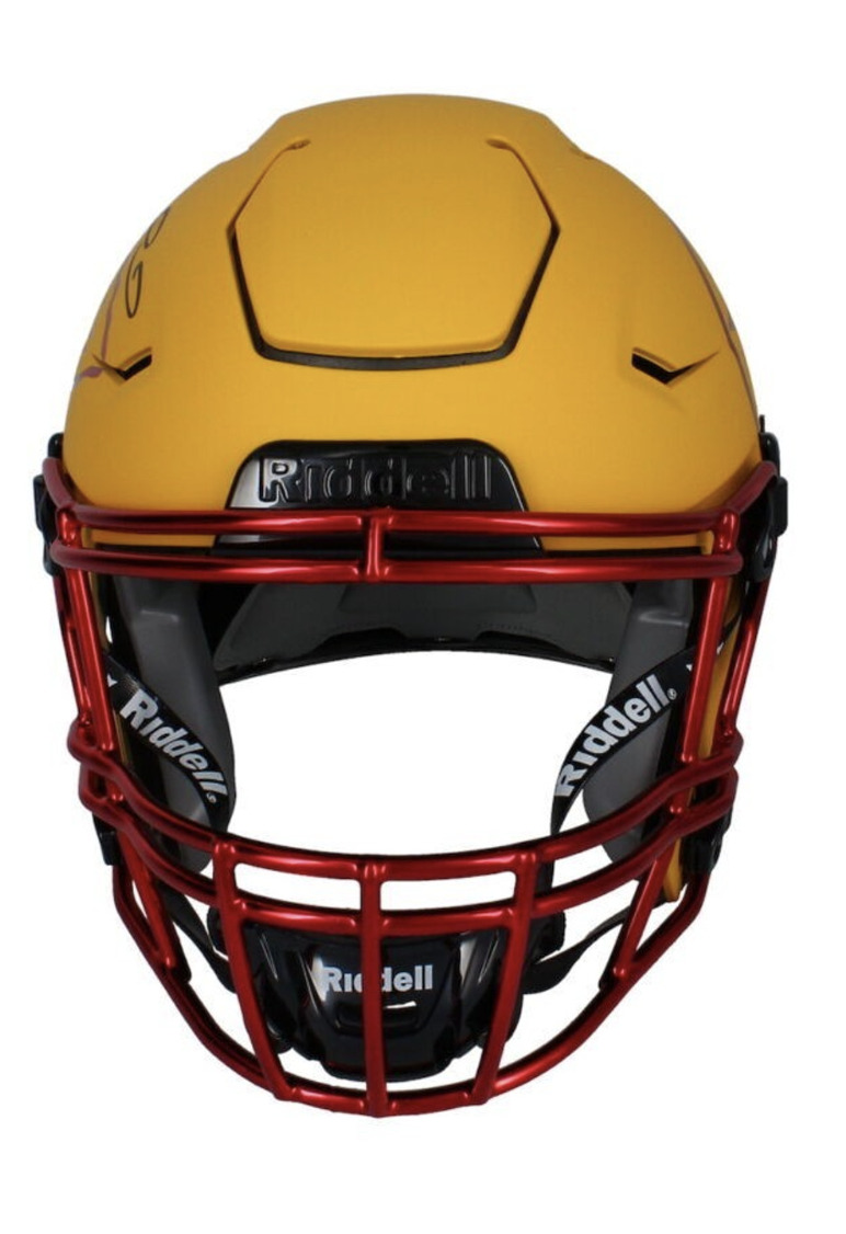 Patrick Mahomes Autographed Chrome Inlay Chiefs Speed Flex Helmet Beckett LE 15