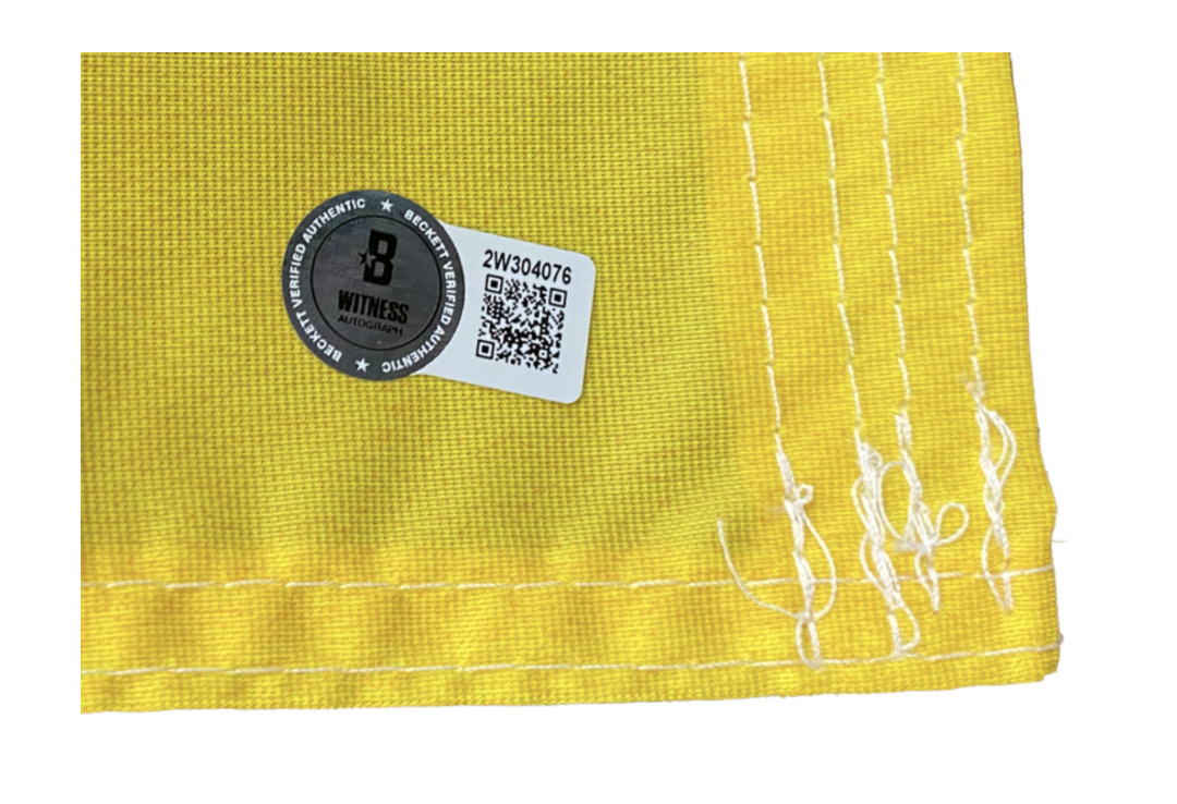 Kyren Williams Autographed Los Angeles Rams Stars & Stripes 3' x 5' Flag Beckett