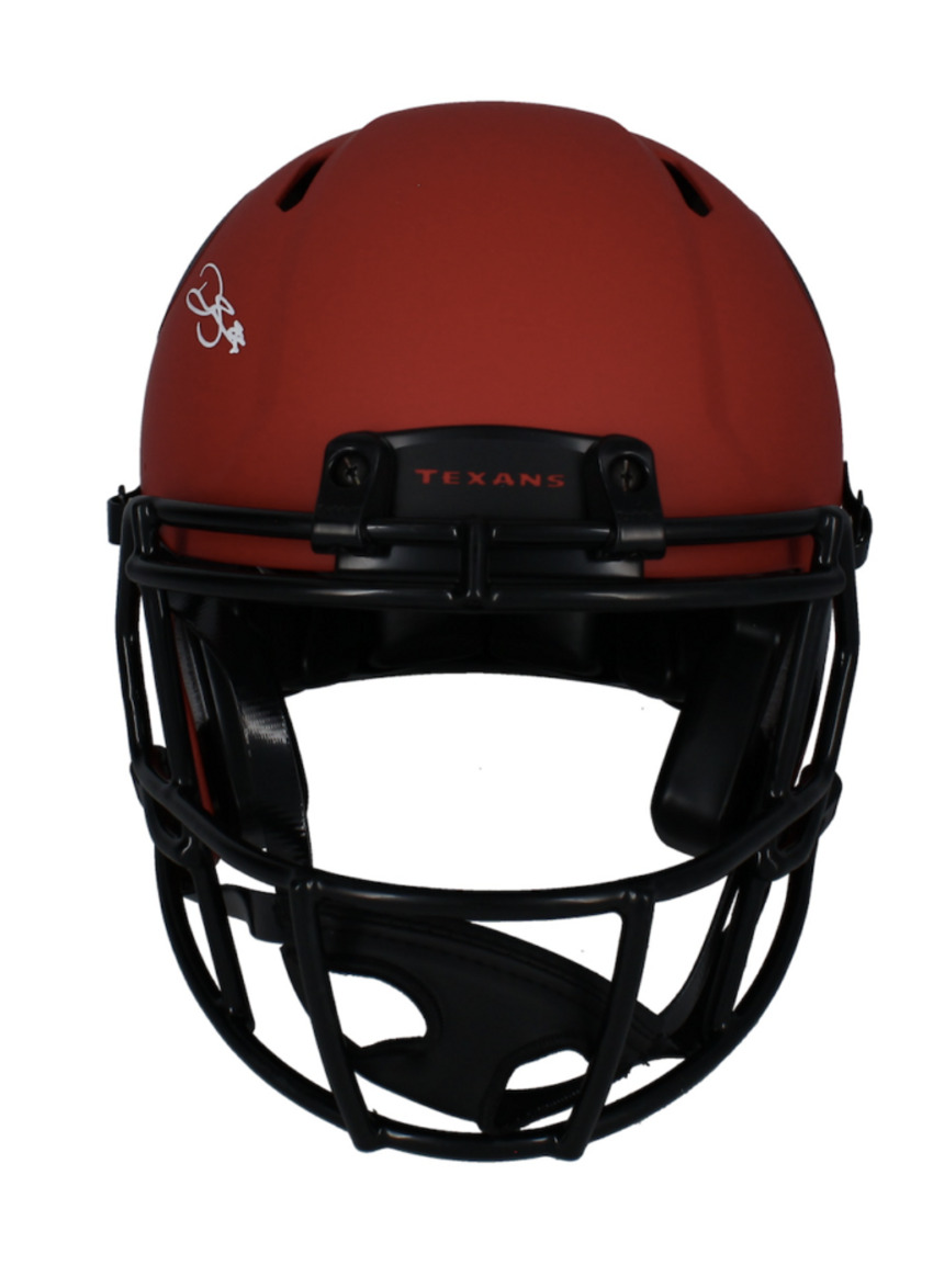 Dalton Schultz Autographed Houston Texans Rave Authentic Speed Helmet Beckett