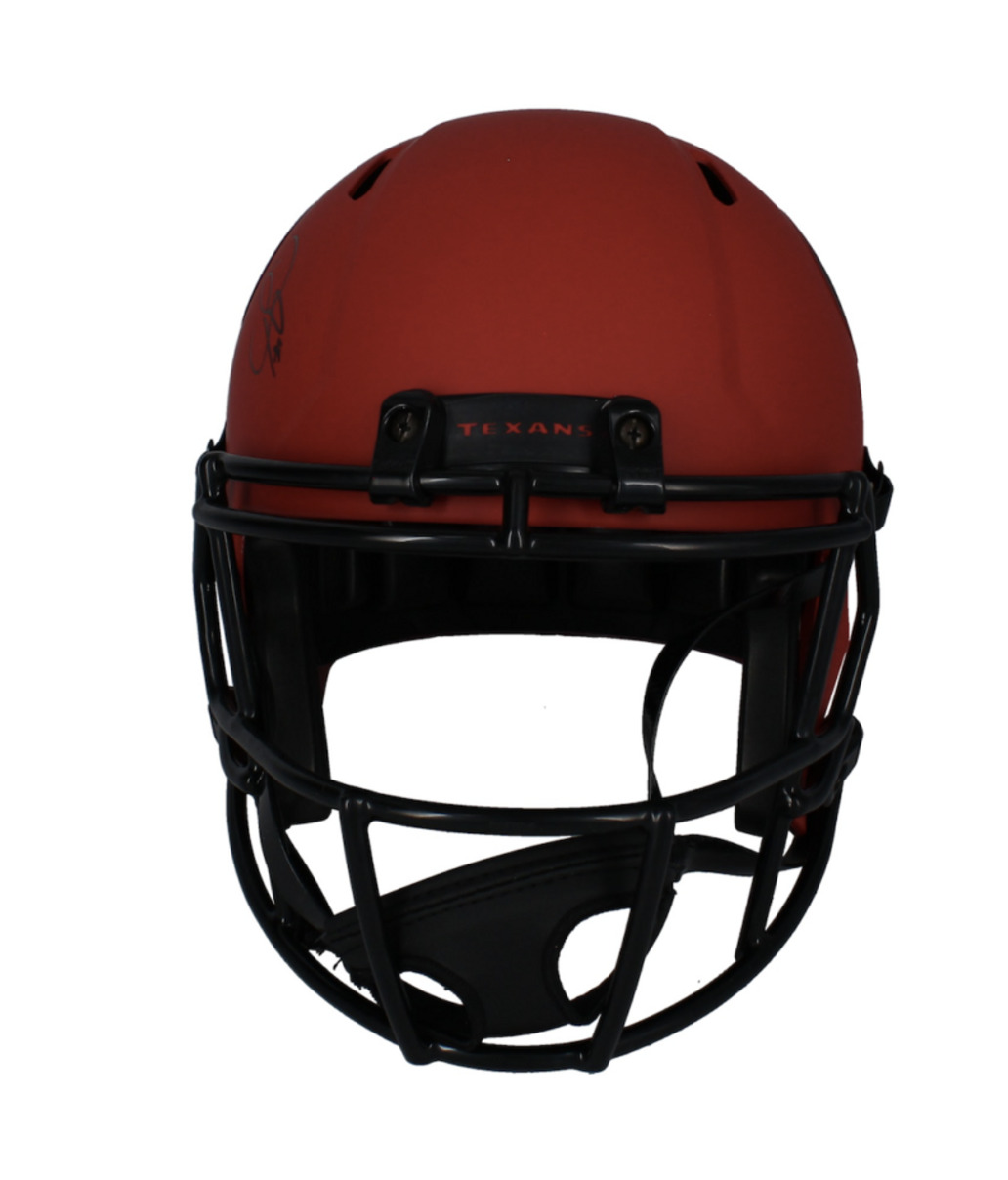 Dalton Schultz Autographed Houston Texans Rave Full Size Speed Helmet Beckett