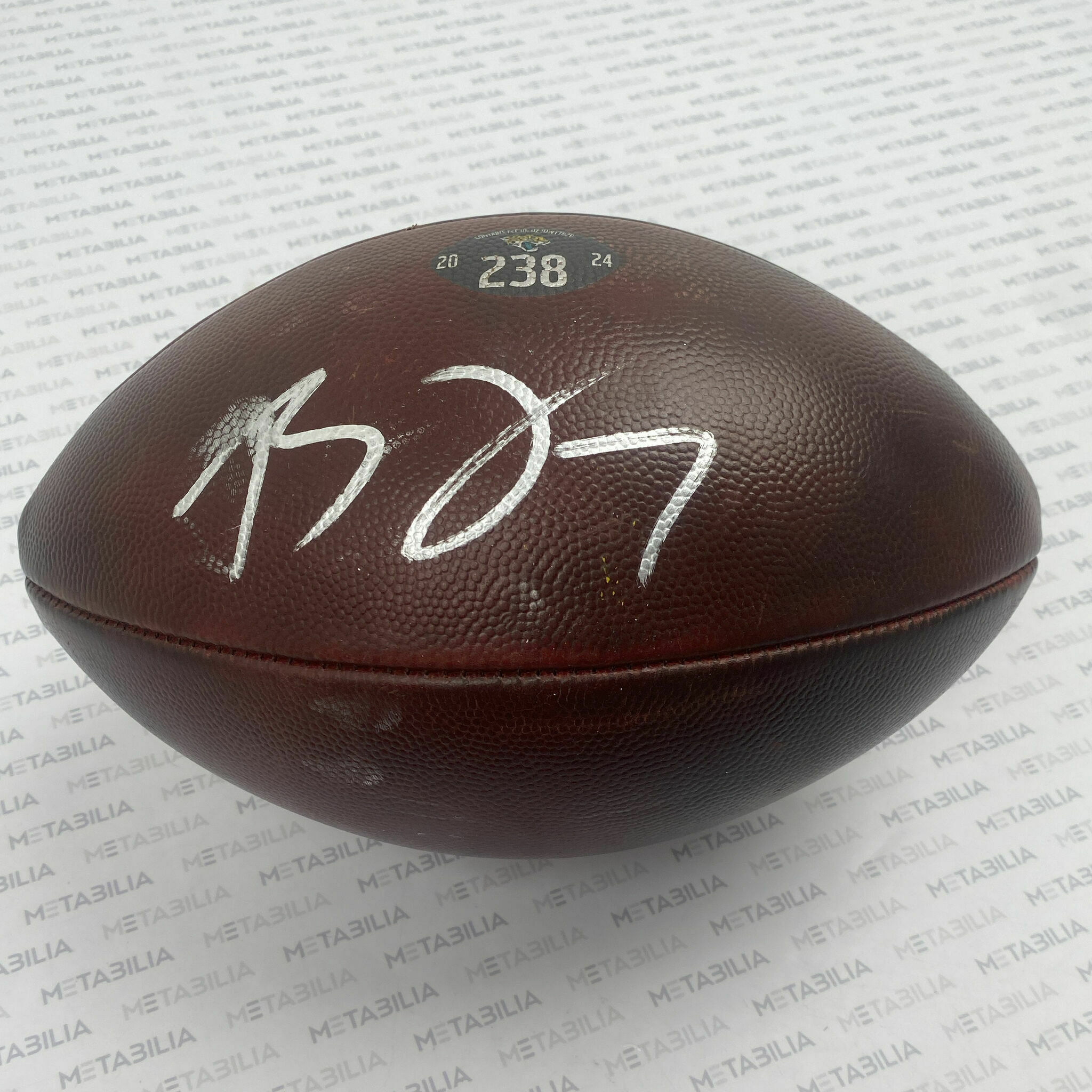 PHOTOMATCHED Thomas Jr. Signed Game-Used Ball #238 vs Vikings