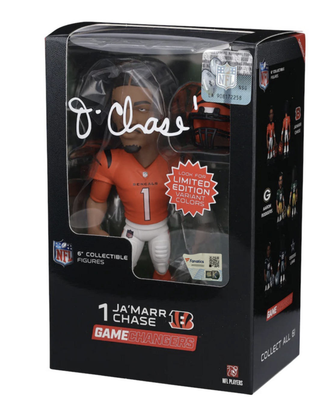 Ja'Marr Chase Autographed Bengals GameChangers Series 1 6" Figurine