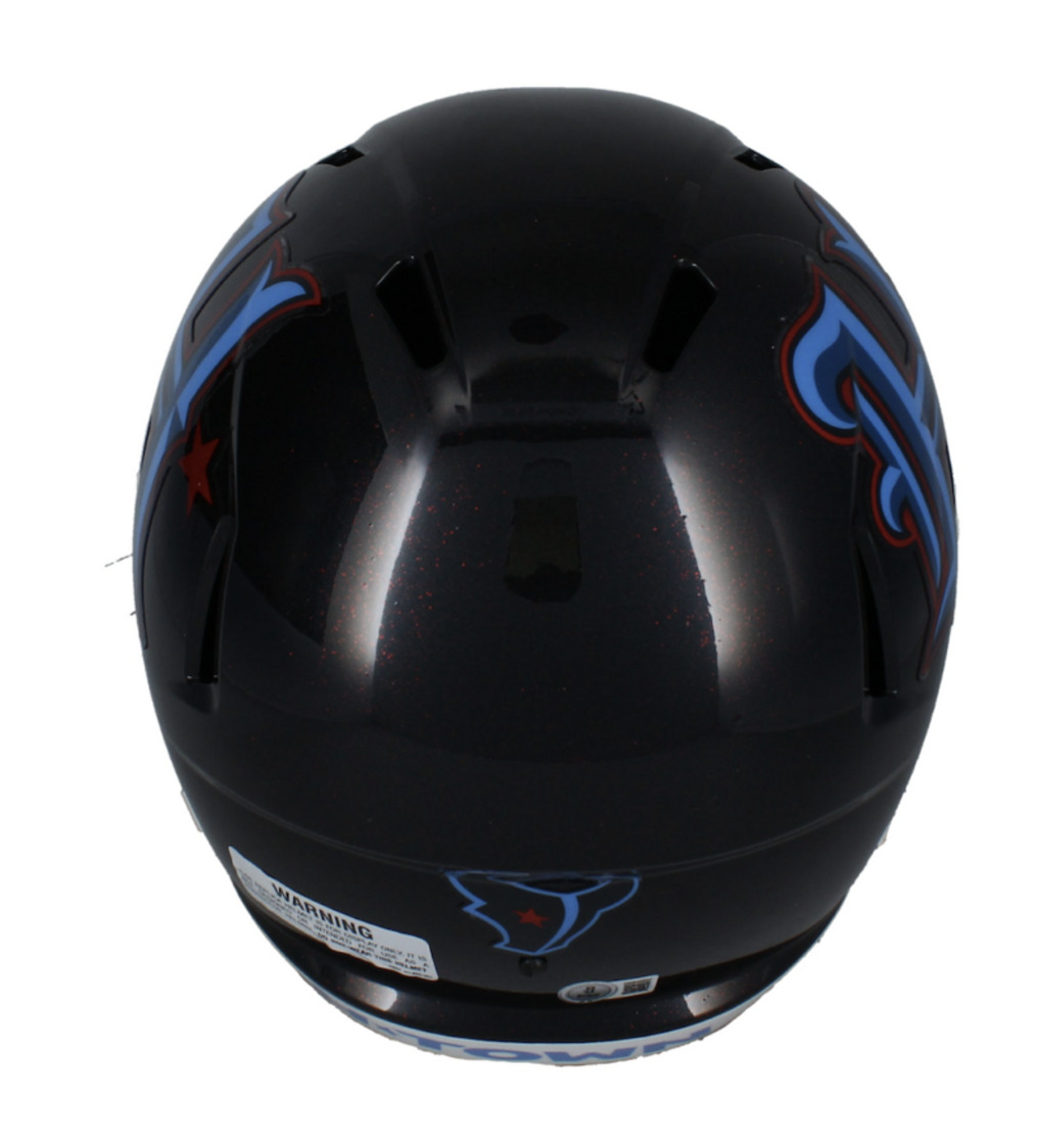 Dalton Schultz Autographed (Red) Texans H-Town Full Size Speed Helmet