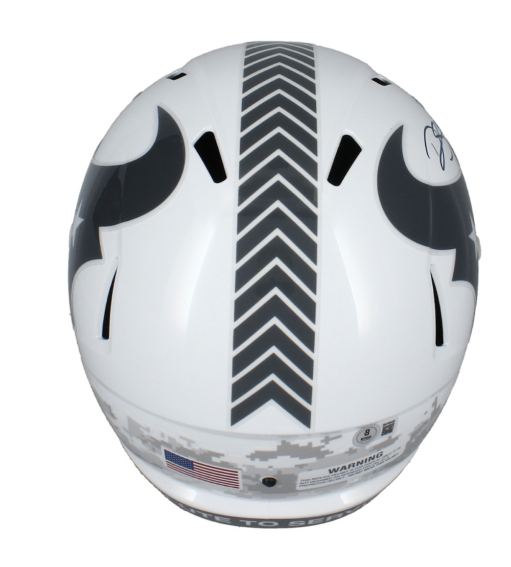 Dalton Schultz Autographed Texans 2024 STS Full Size Speed Helmet