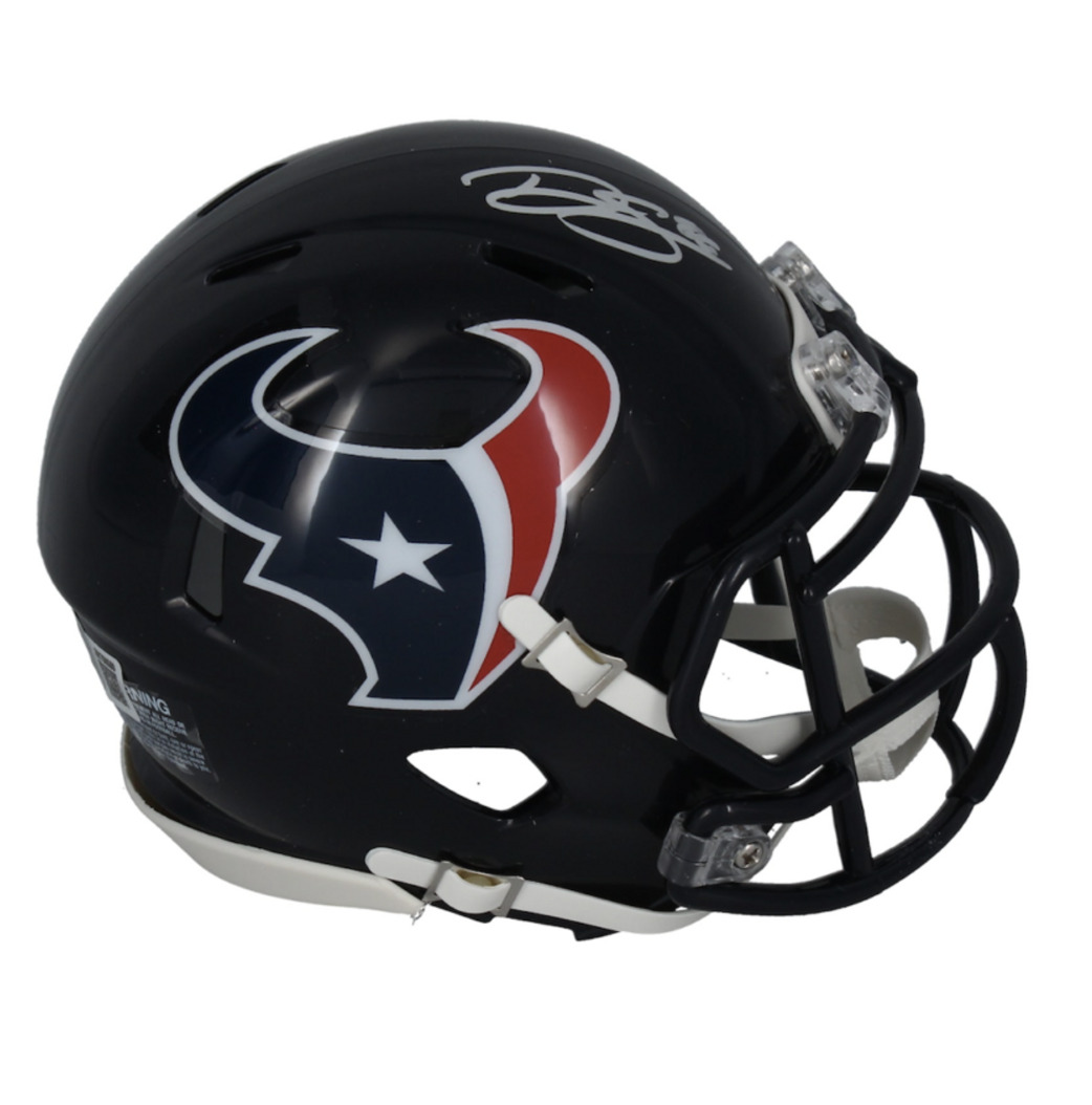 Dalton Schultz Autographed Houston Texans Mini Speed Helmet