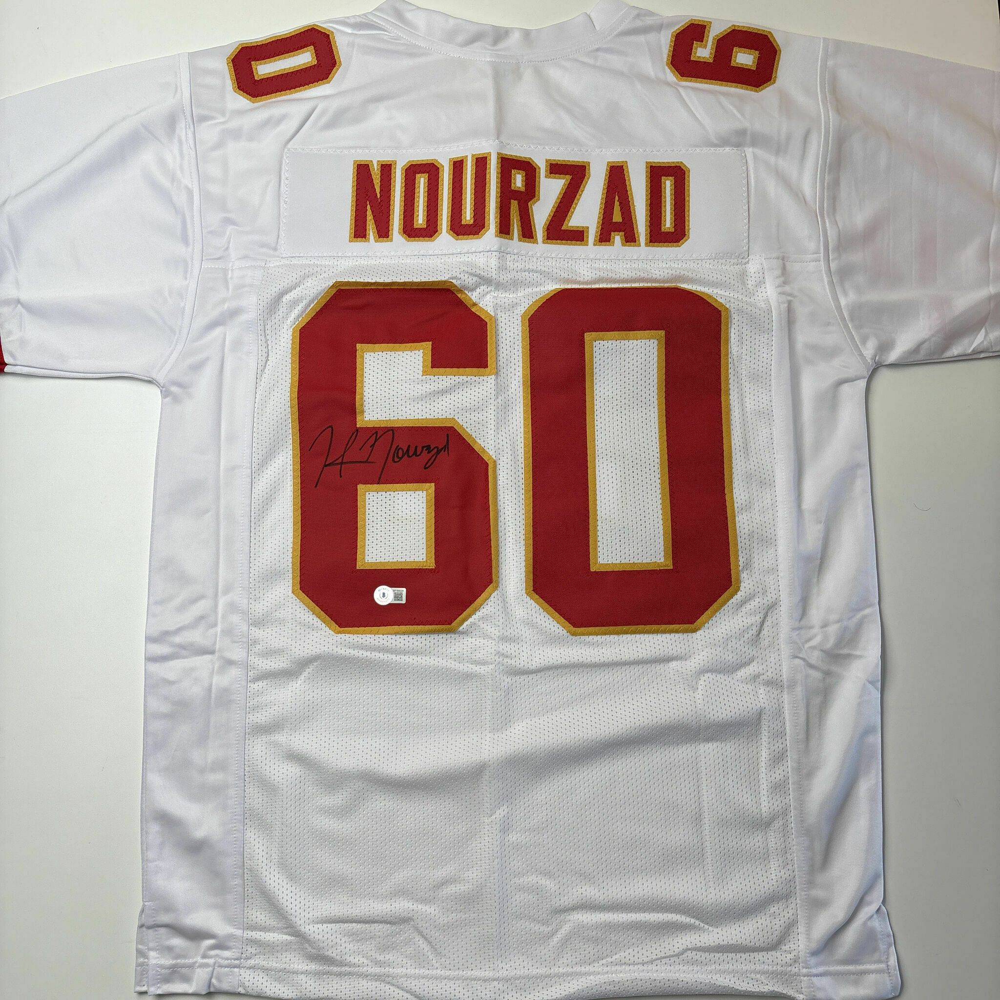 Nourzad Signed White Custom Jersey