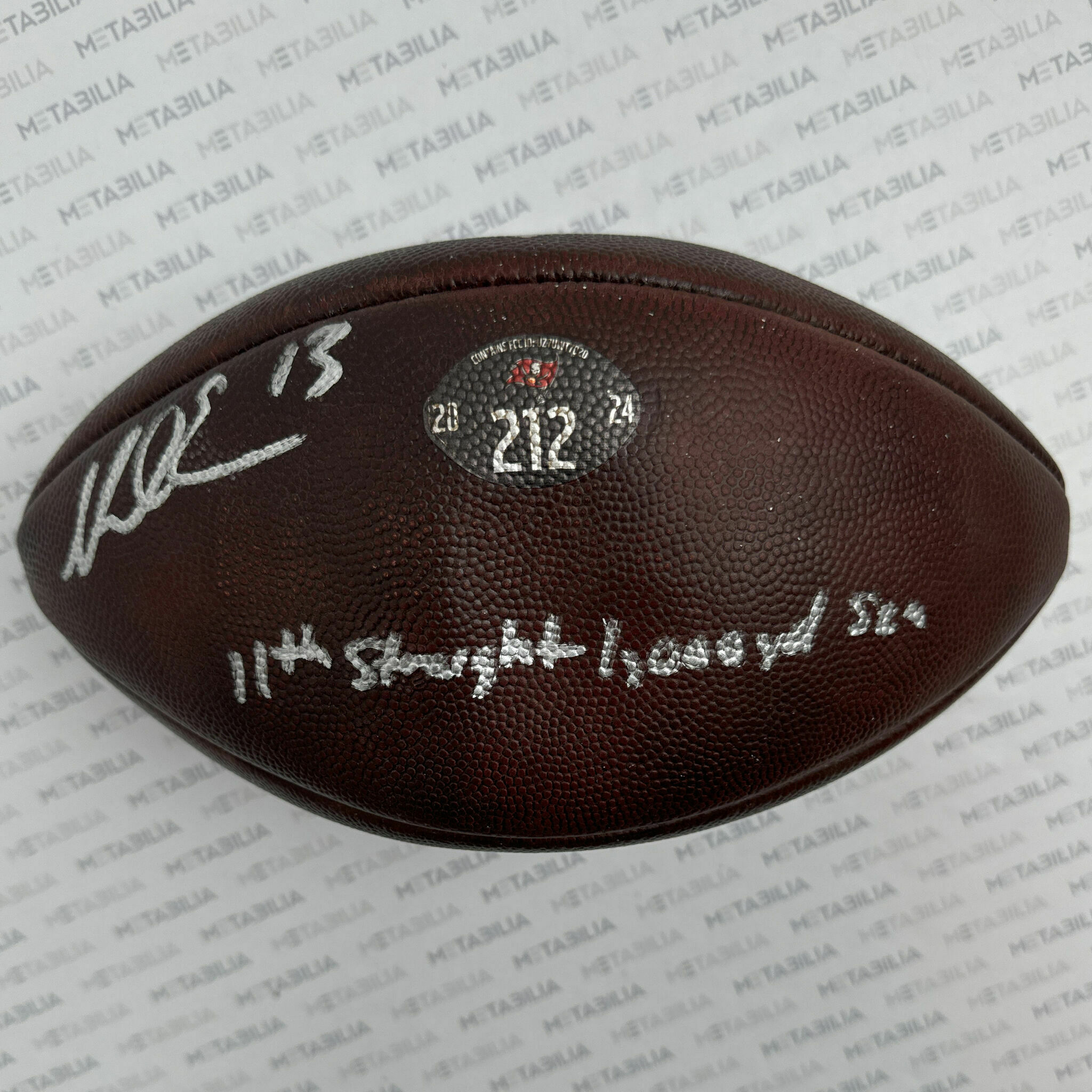 #13 Evans Signed & Inscribed Game-Used Ball #212 - 2024-2025 Season