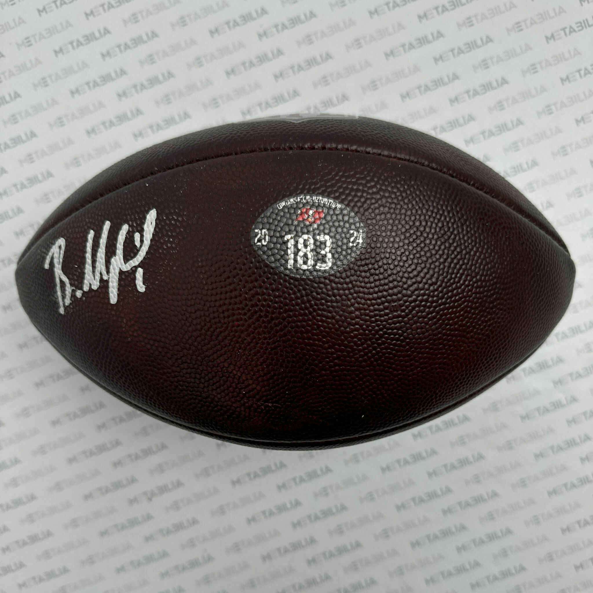 PHOTOMATCHED #6 Mayfield Signed & Inscribed Game-Used Ball #183 vs NYG