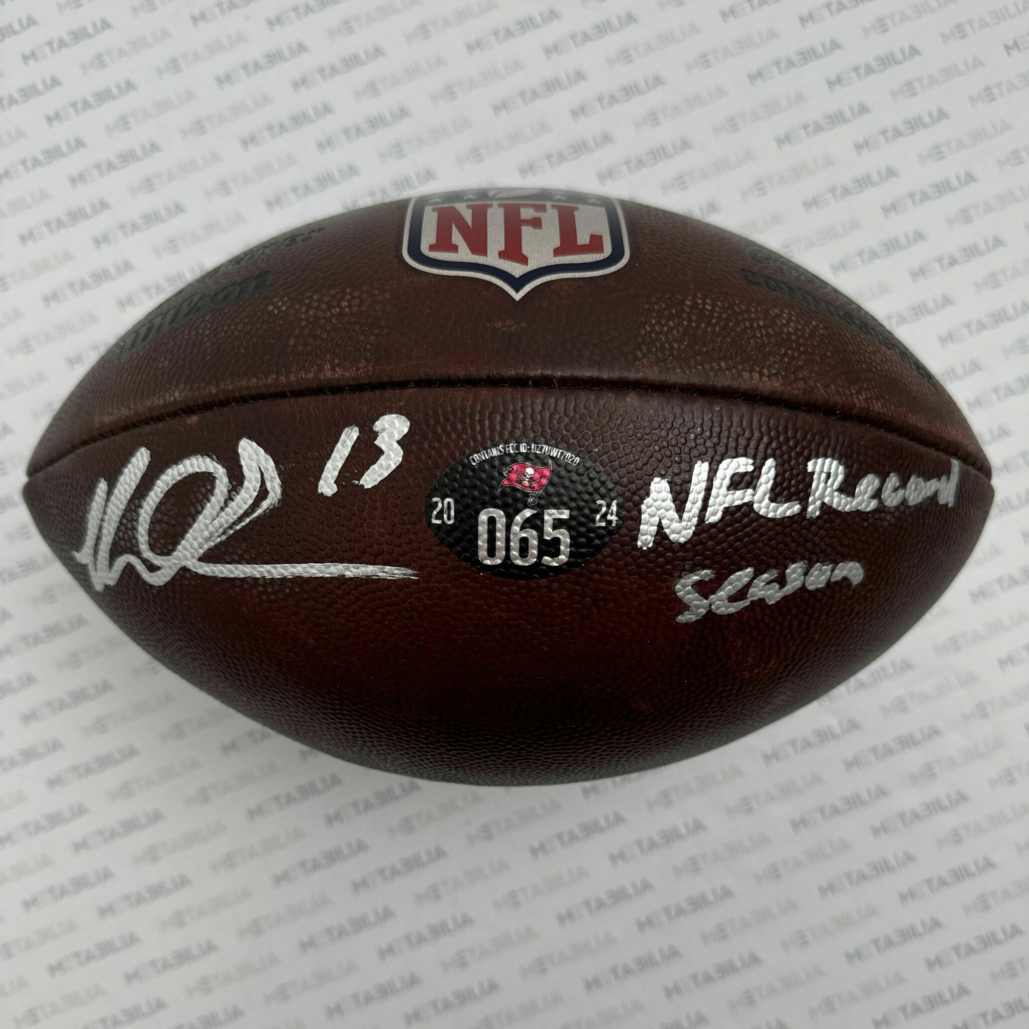 #13 Evans Signed Game-Used Ball #065 - 2024-2025 Season
