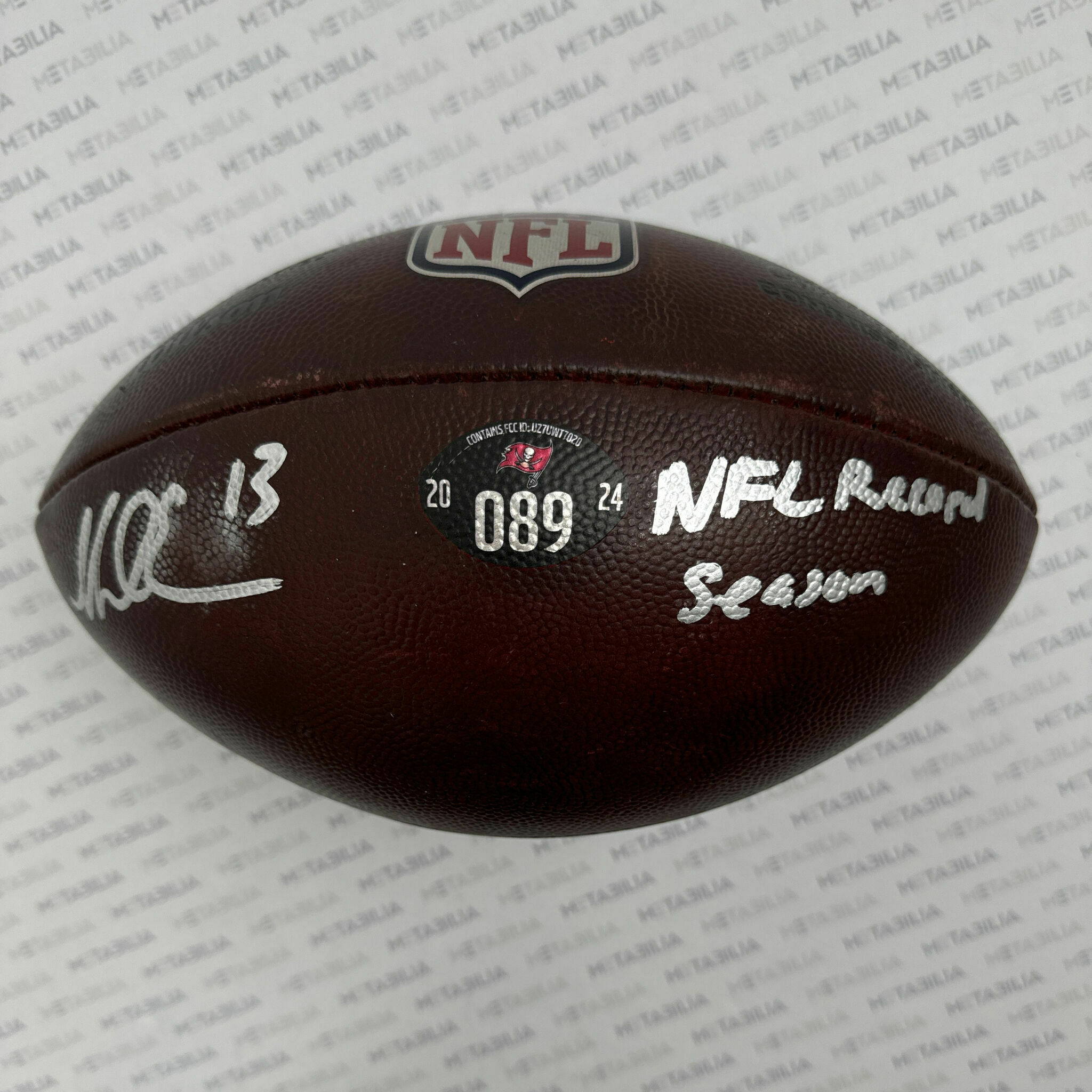 #13 Evans Signed & Inscribed Game-Used Ball #089 - 2024-2025 Season