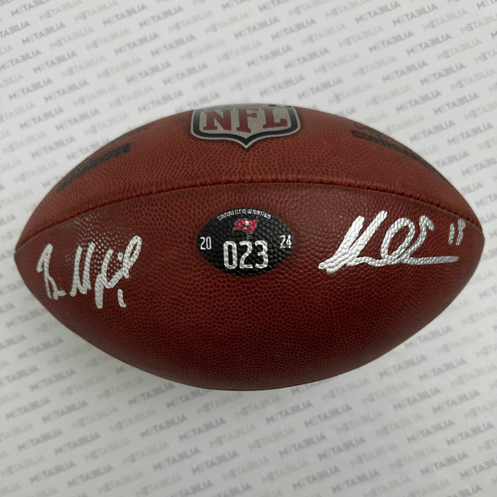 Mayfield & Evans Dual Signed Game-Used Ball #023 - 2024-2025 Season