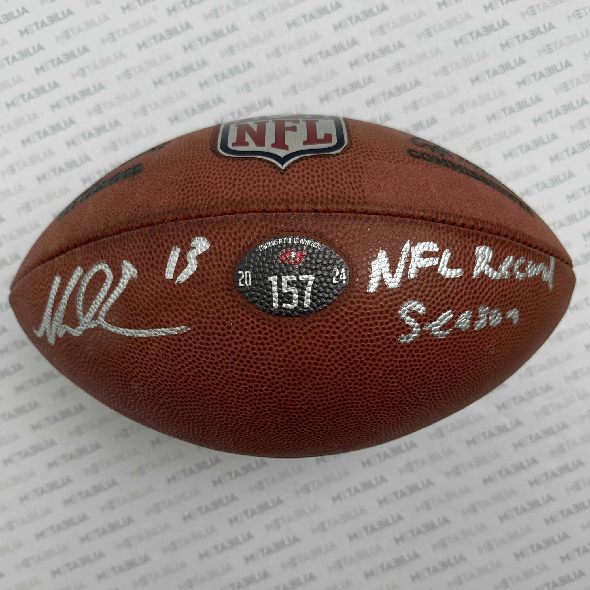 #13 Evans Signed & Inscribed Game-Used Ball #157 - 2024-2025 Season