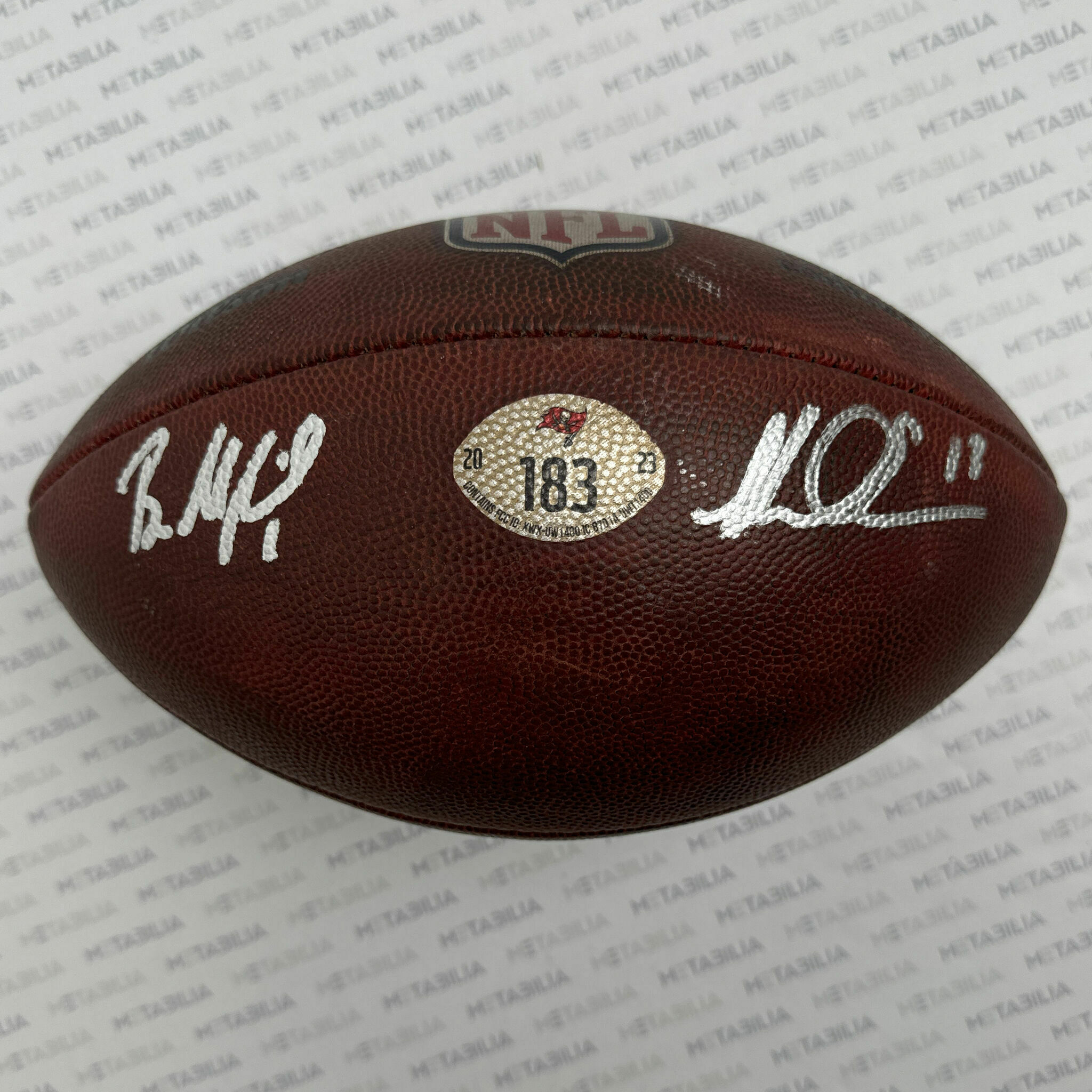 Evans & Mayfield Dual Signed Game-Used Ball #183 - 2023-2024 Season