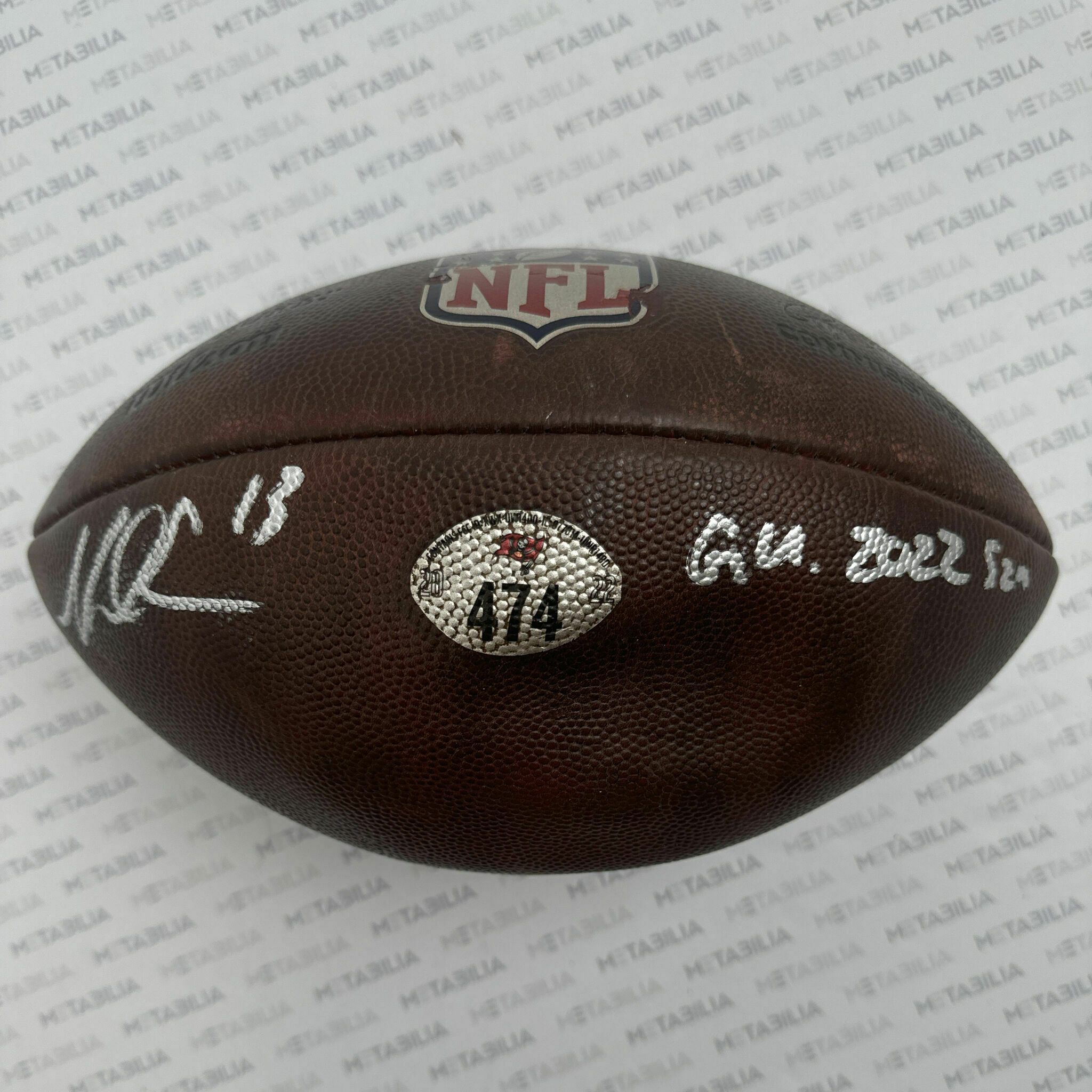 #13 Evans Signed & Inscribed Game-Used Ball #474 - 2022-2023 Season