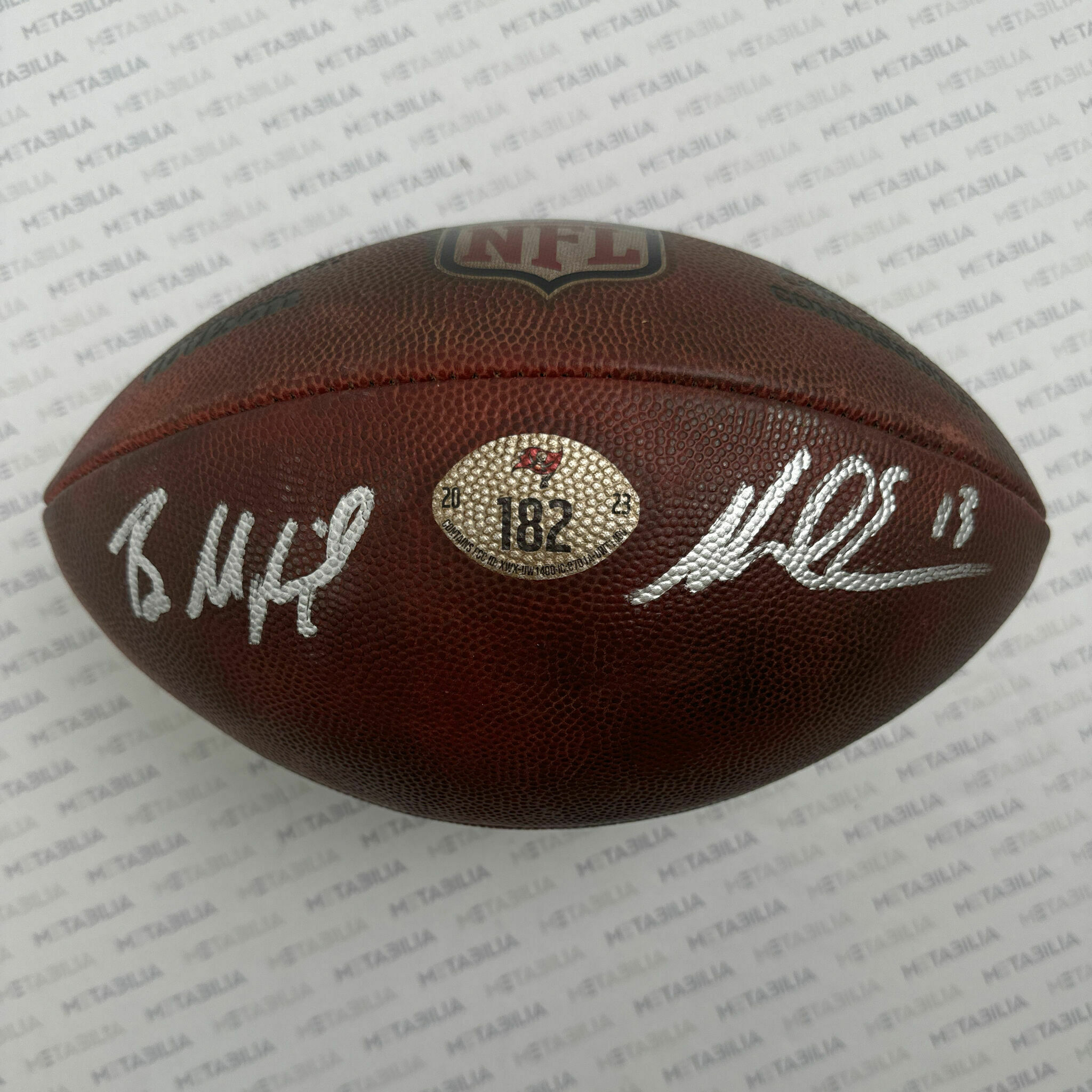 Evans & Mayfield Dual Signed Game-Used Ball #182 - 2023-2024 Season