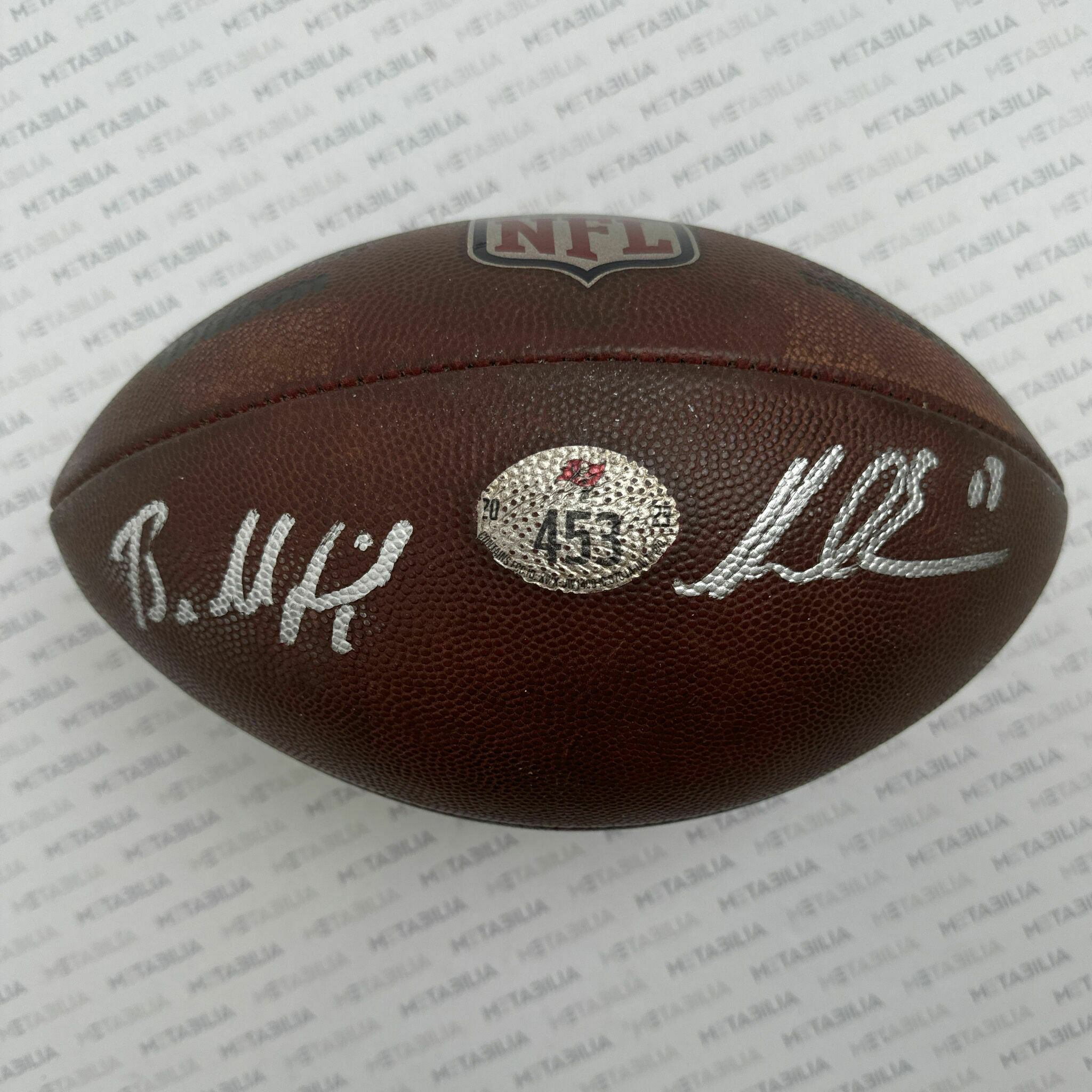 Evans & Mayfield Dual Signed Game-Used Ball #453 - 2023-2024 Season