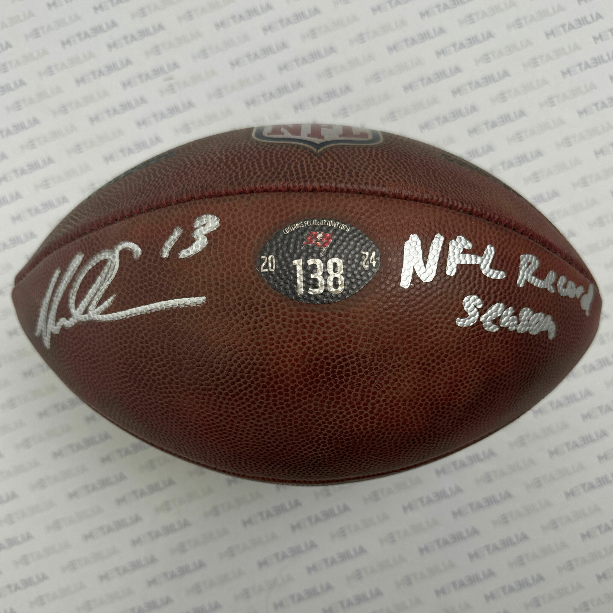 #13 Evans Signed & Inscribed Game-Used Ball #138 - 2024-2025 Season