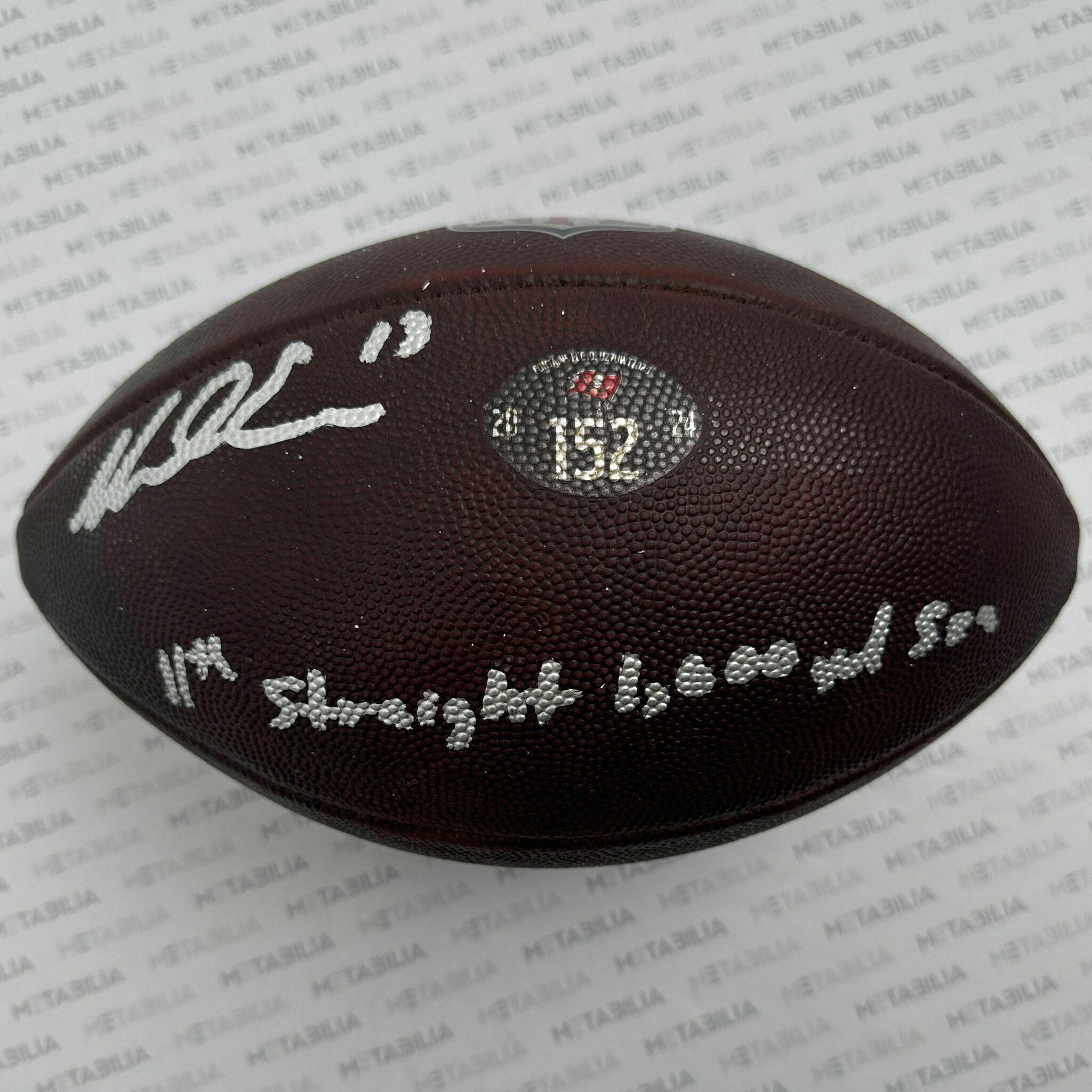 #13 Evans Signed & Inscribed Game-Used Ball #152 - 2024-2025 Season