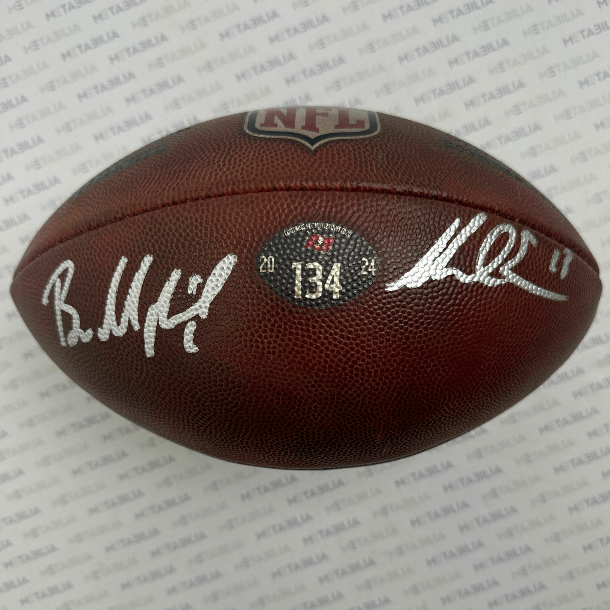 Evans & Mayfield Dual Signed Game-Used Ball #134 - 2024-2025 Season