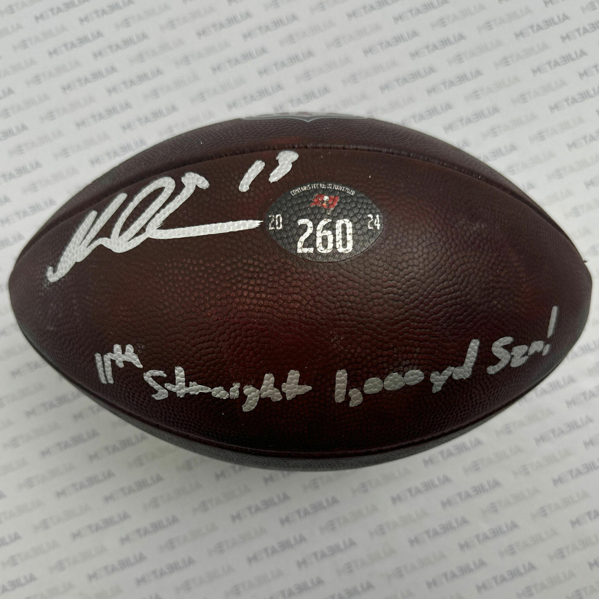 #13 Evans Signed & Inscribed Game-Used Ball #260 - 2024-2025 Season