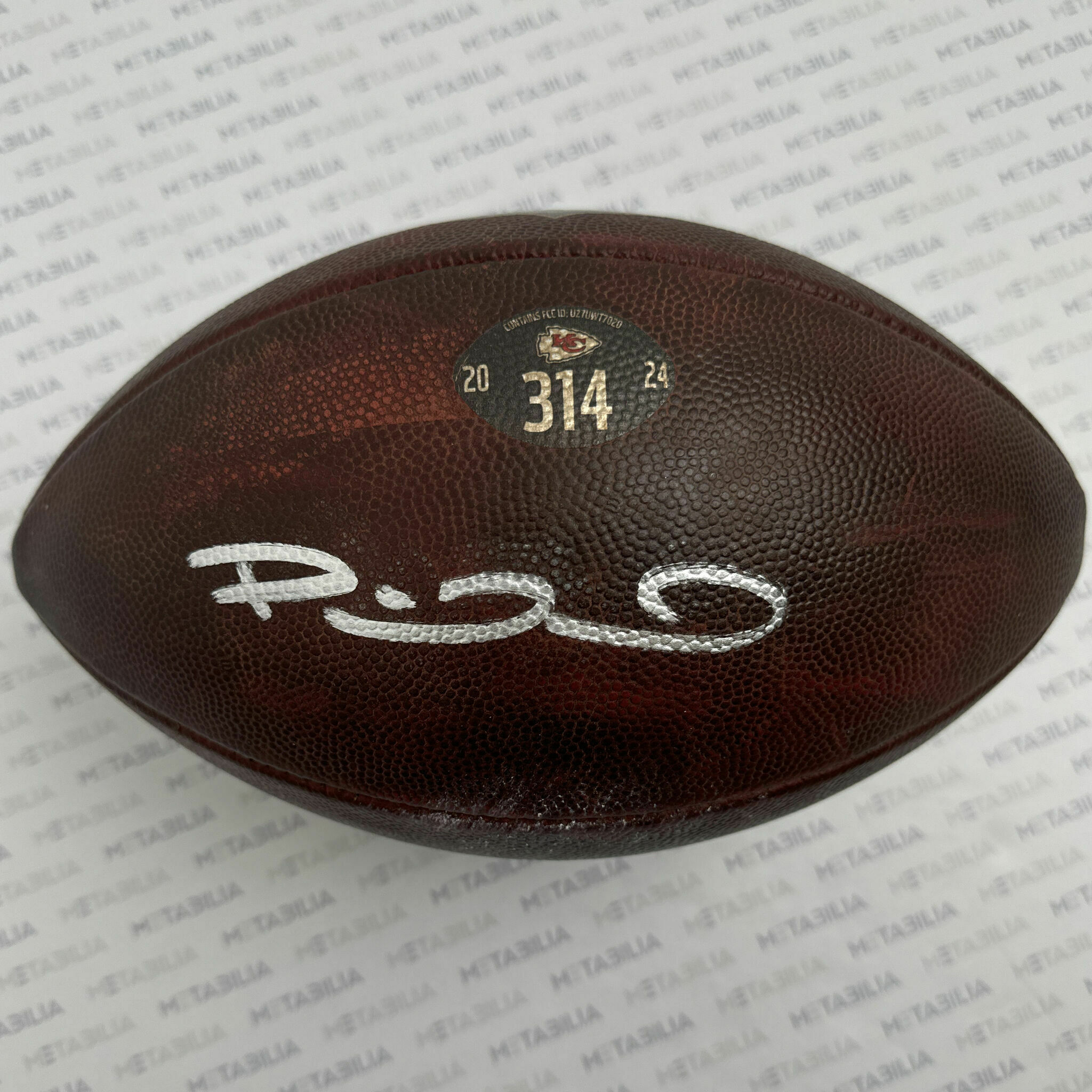#15 Mahomes Signed & PHOTOMATCHED Game-Used Ball #314 vs LAC