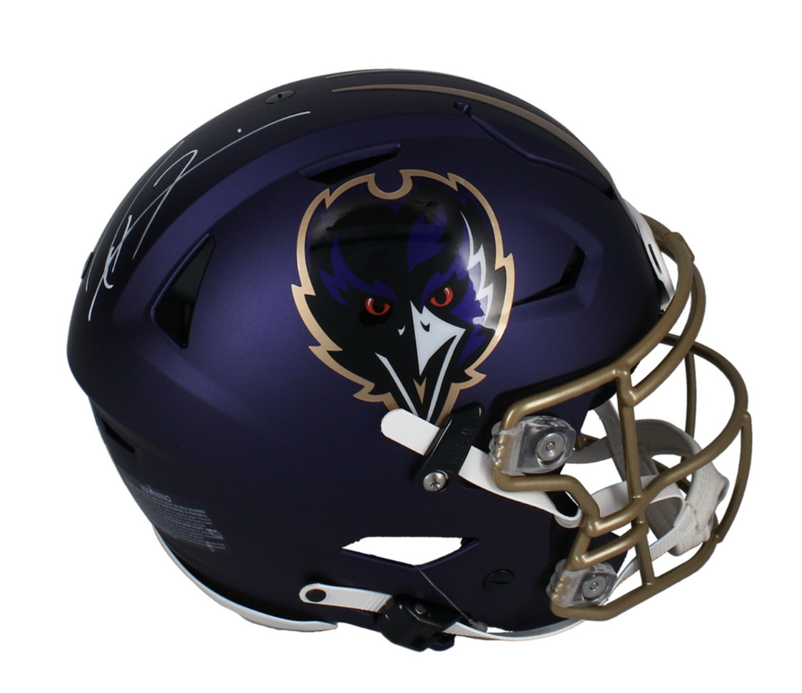 Ray Lewis Autographed Ravens Alternate Authentic Speedflex Helmet Beckett