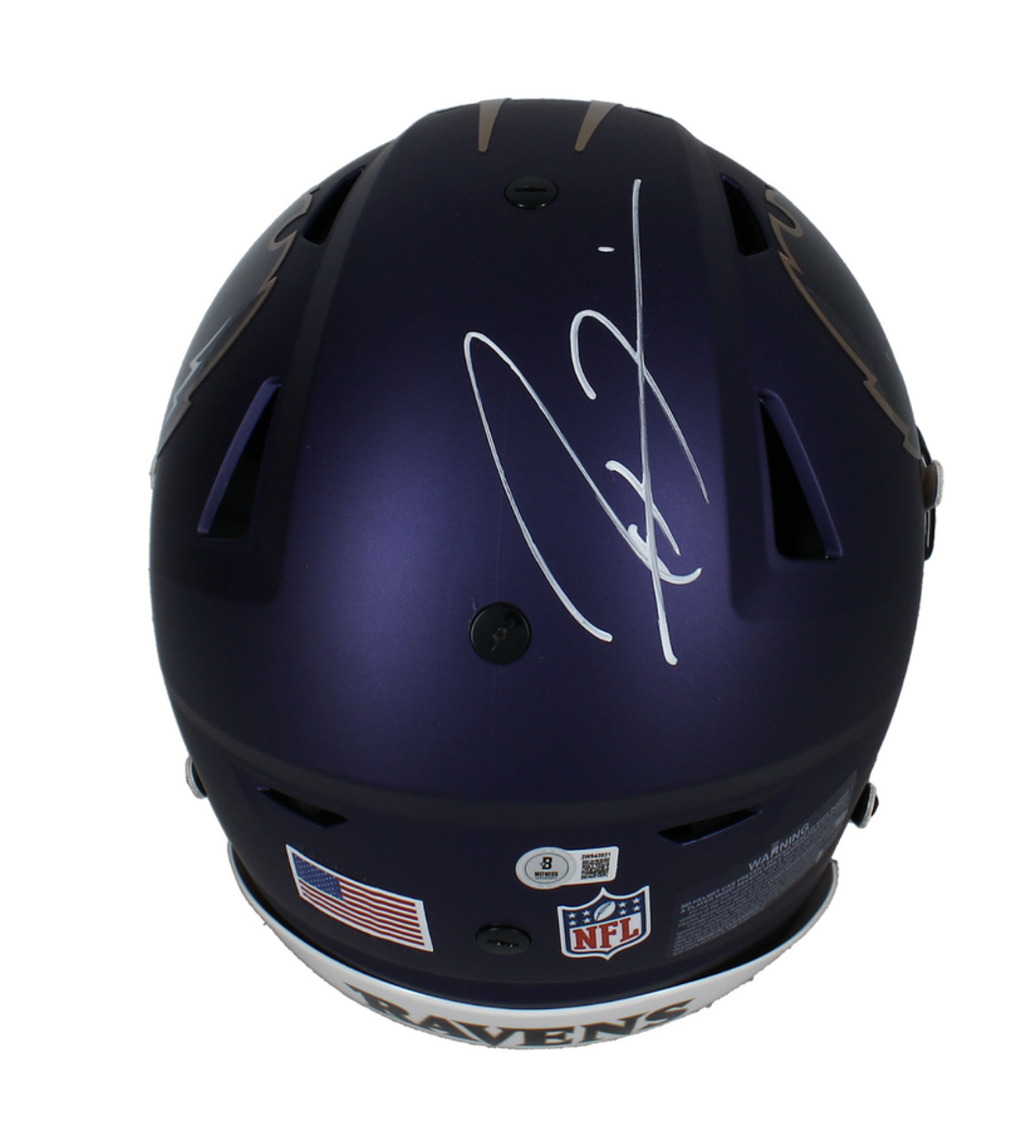 Ray Lewis Autographed Ravens Alternate Authentic Speedflex Helmet Beckett