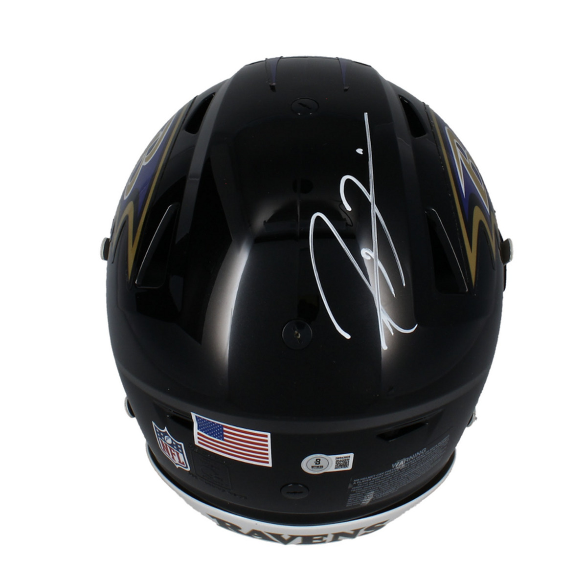 Ray Lewis Autographed Baltimore Ravens Authentic Speedflex Helmet