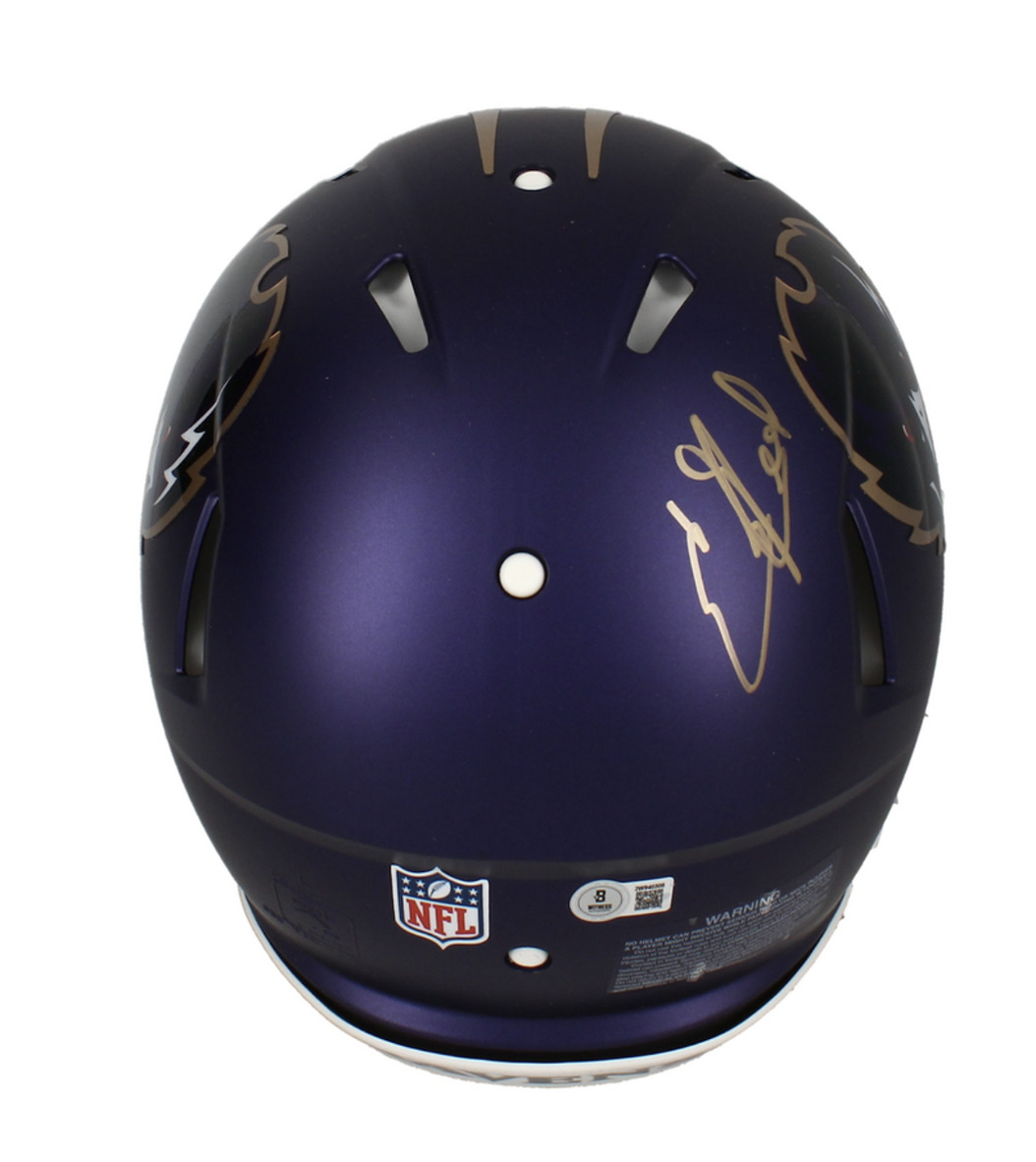 Ed Reed Autographed Ravens 2024 Alternate Authentic Speed Helmet Beckett